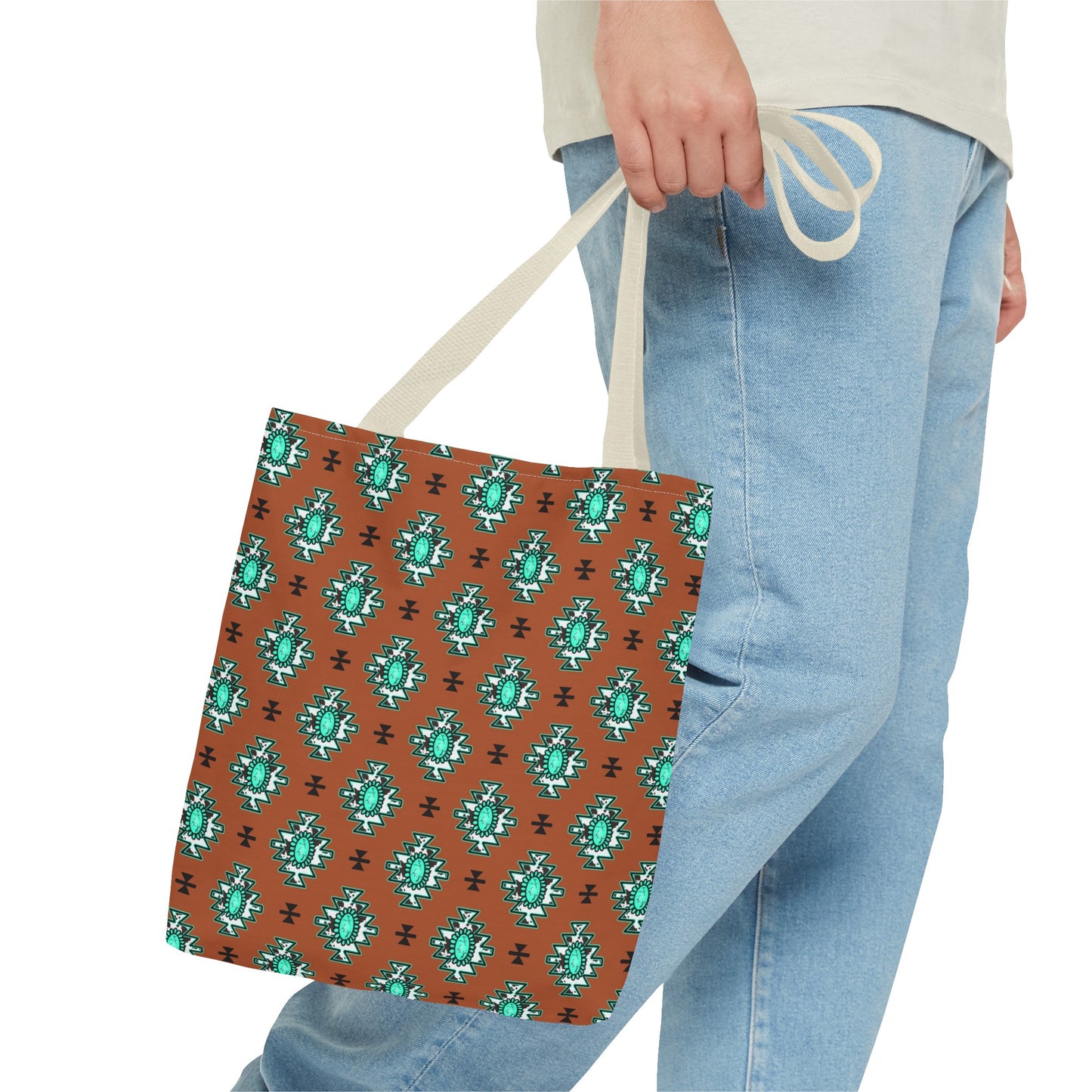 Brownie Turquoise Love Tote Bag