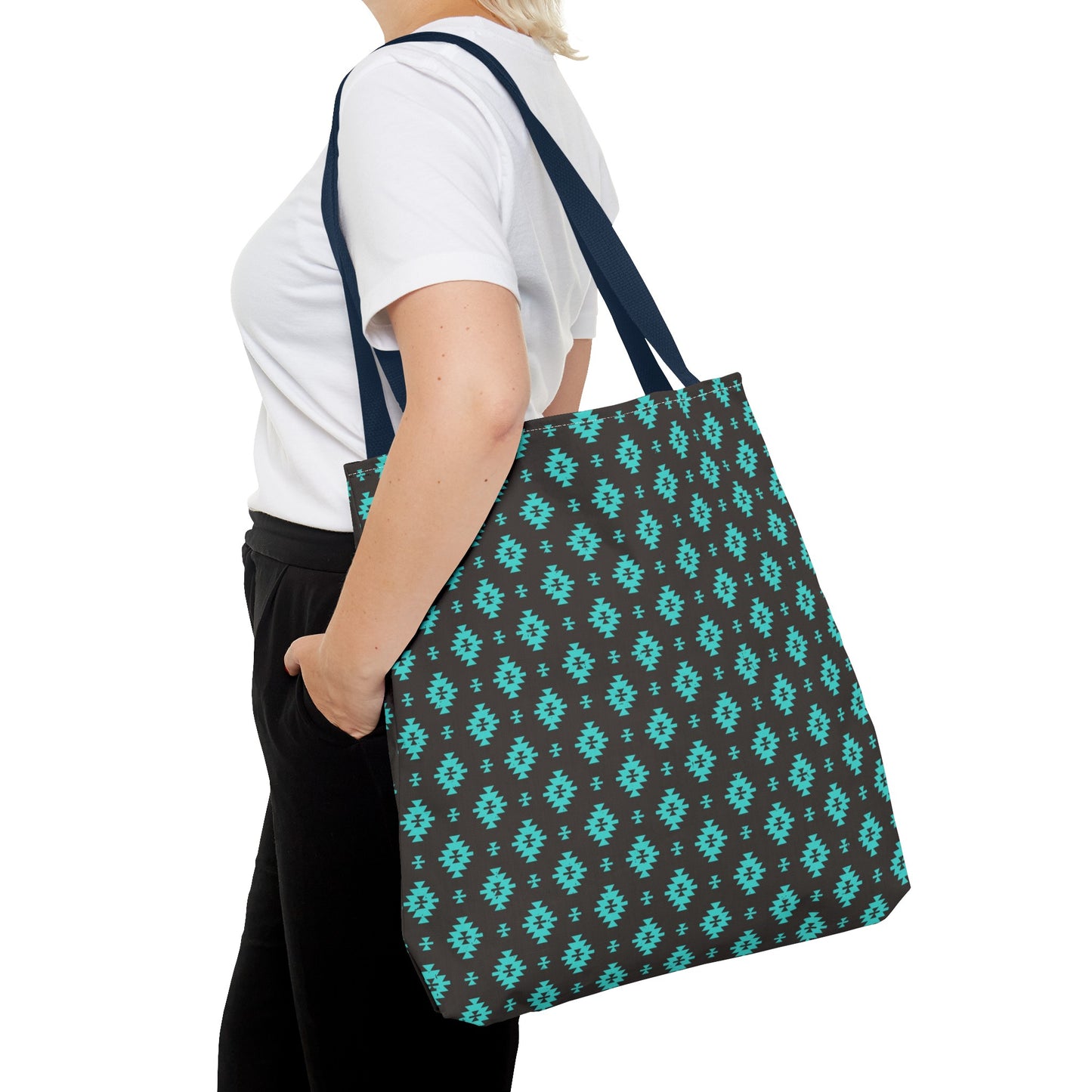 Turquoise Design Tote Bag