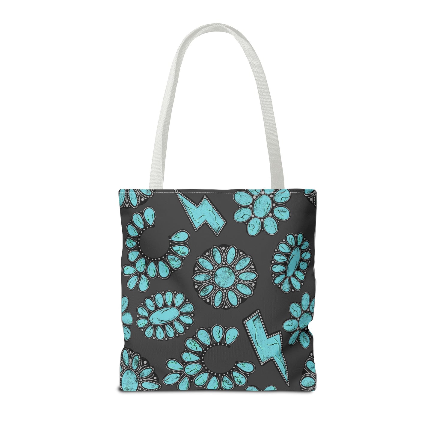 Turquoise Junkie Tote Bag