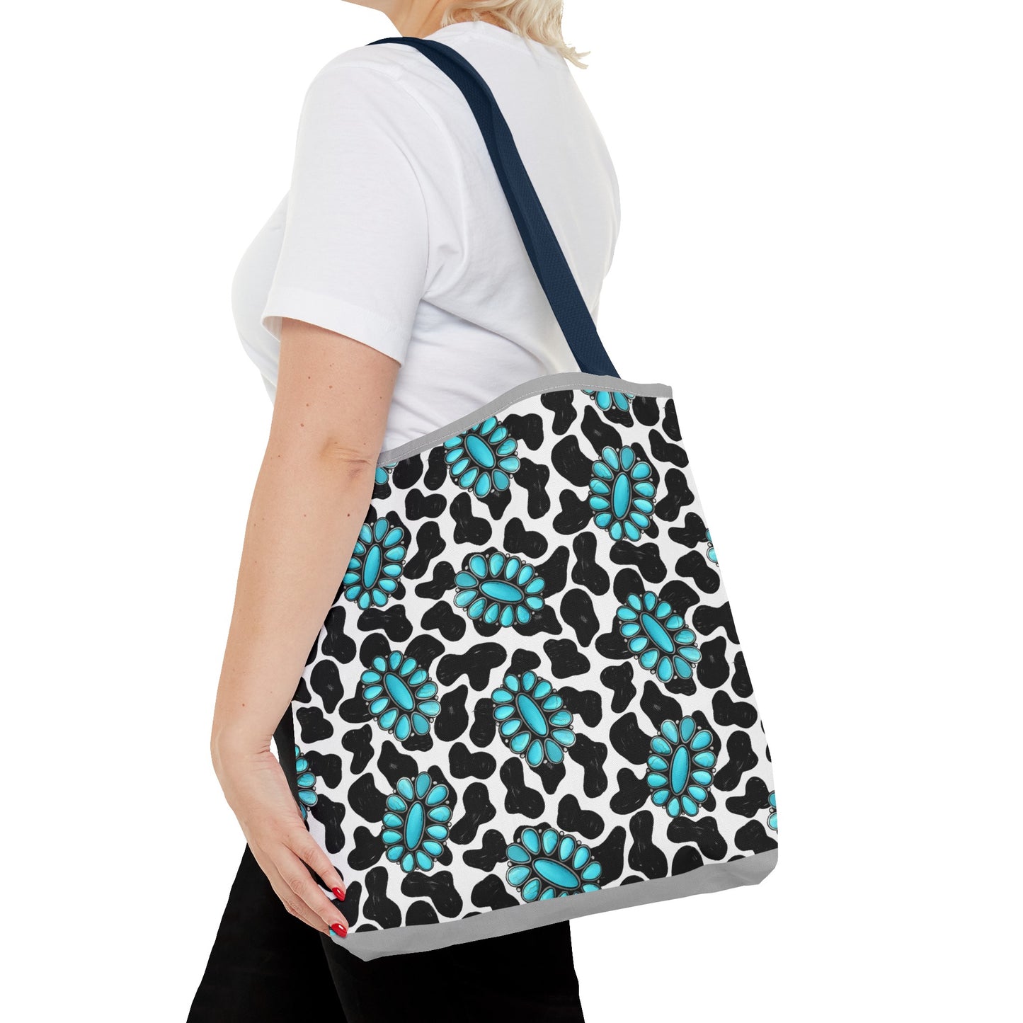 Turquoise Love Tote Bag