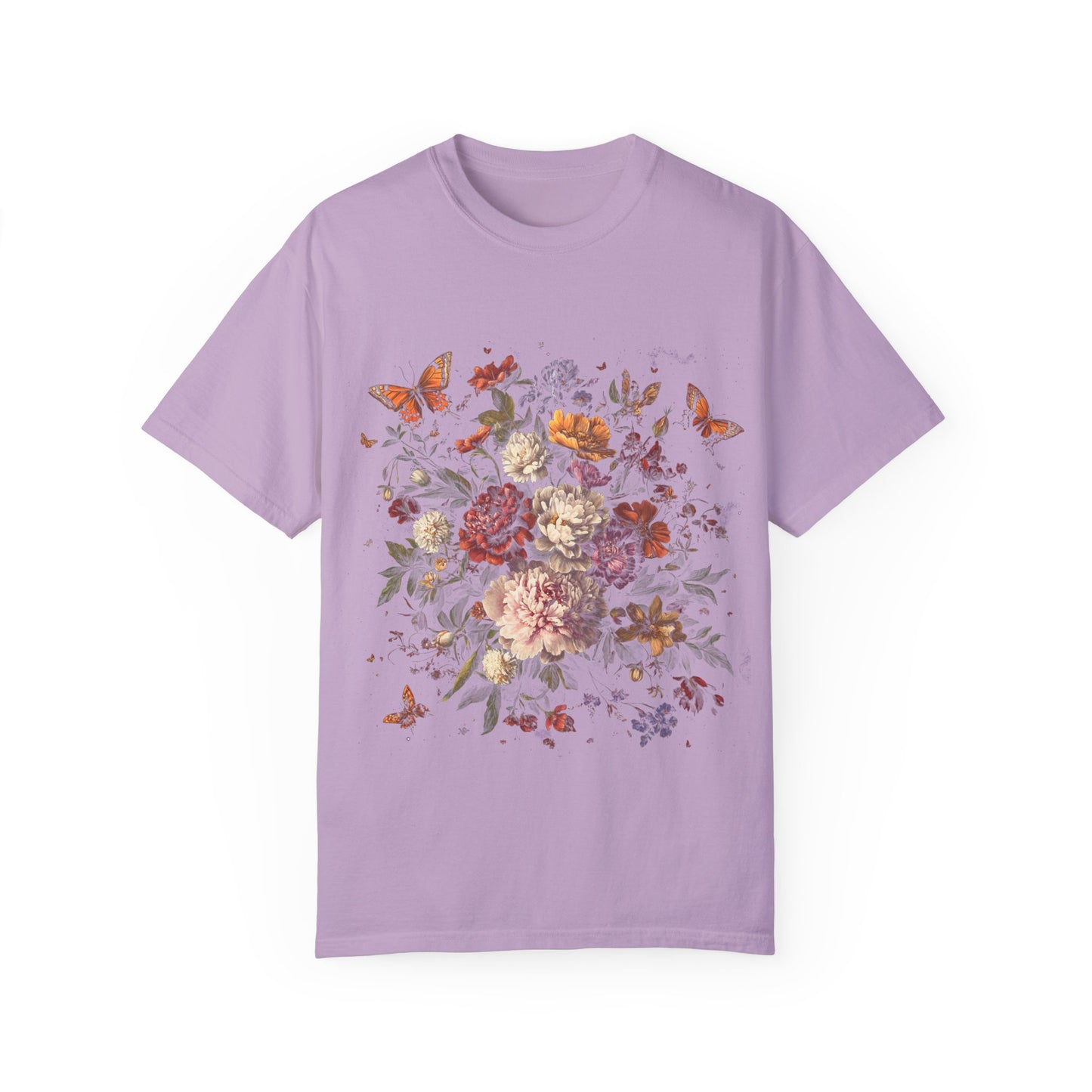 Butterfly and flower tee
