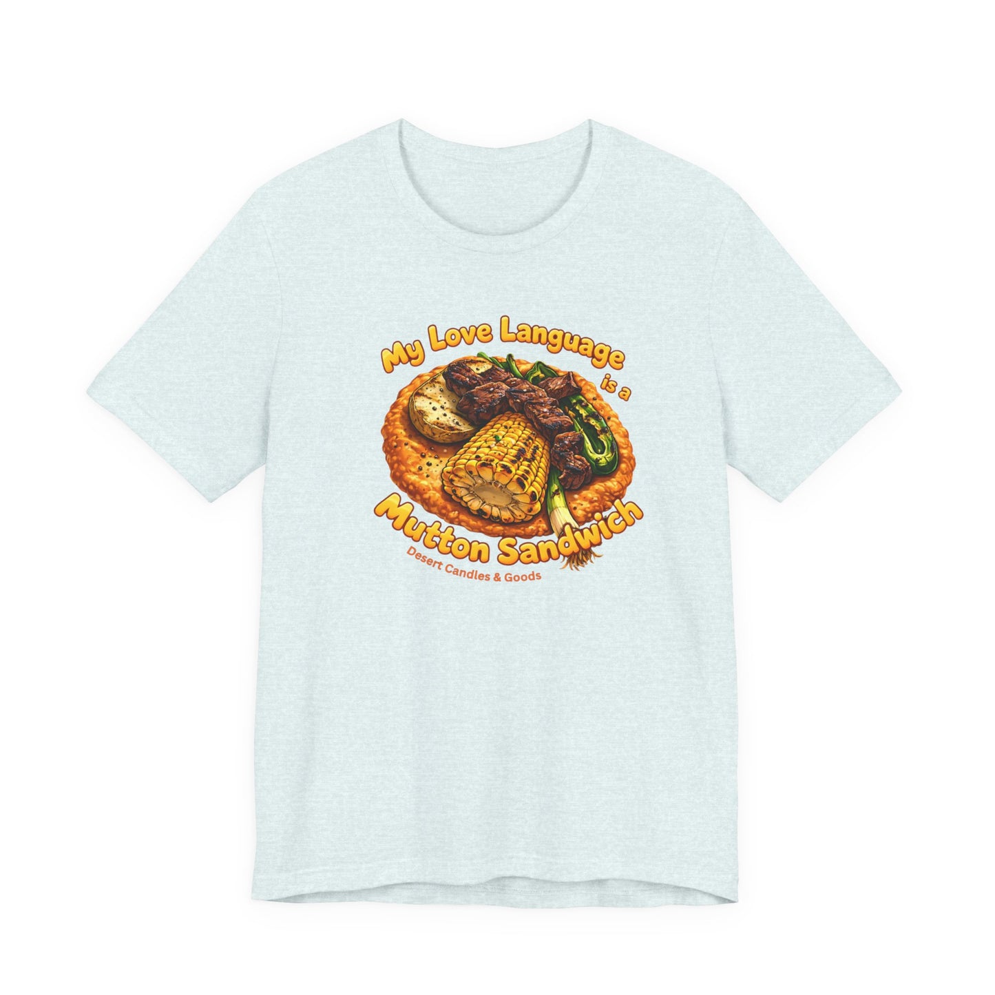 BELLA CANVAS-Turquoise Love Heart T-Shirt — "My Love Language is Turquoise" Graphic Tee