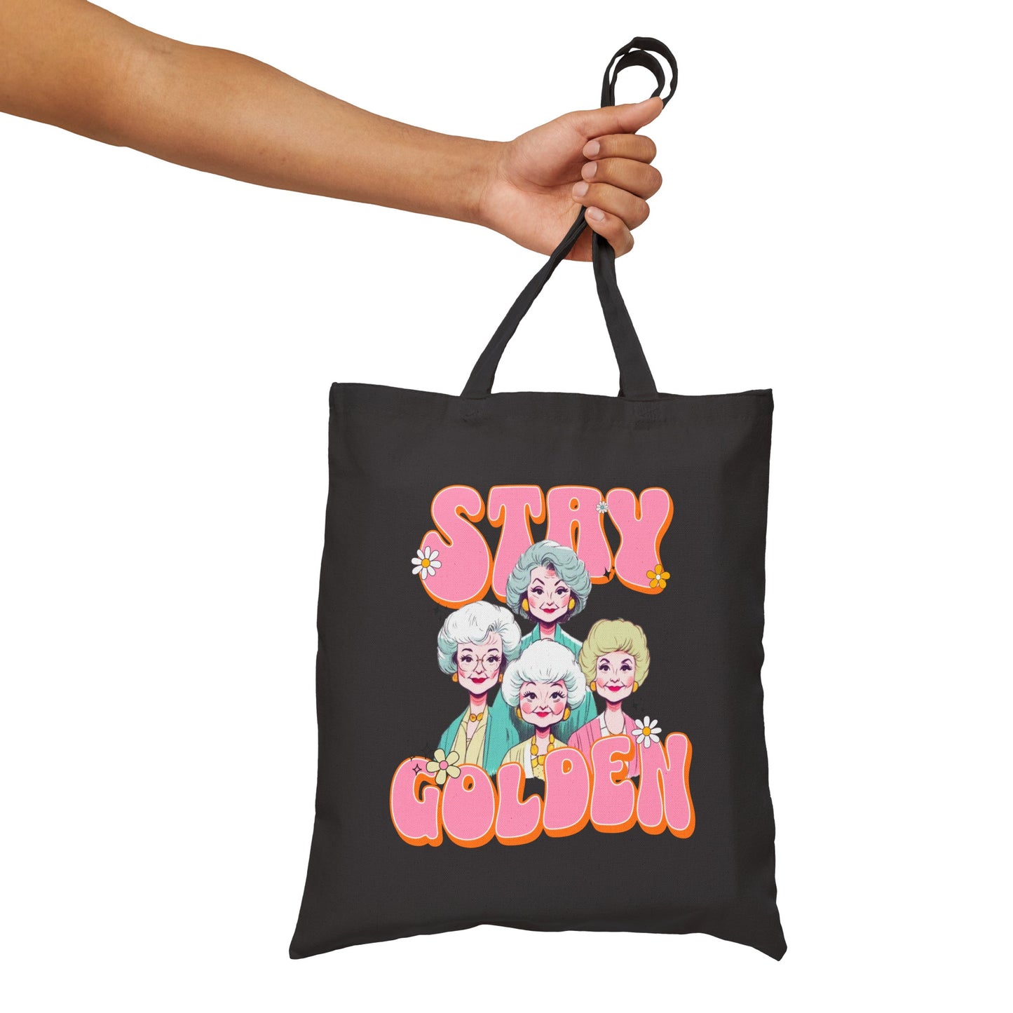 Stay Golden Cotton Canvas Tote Bag