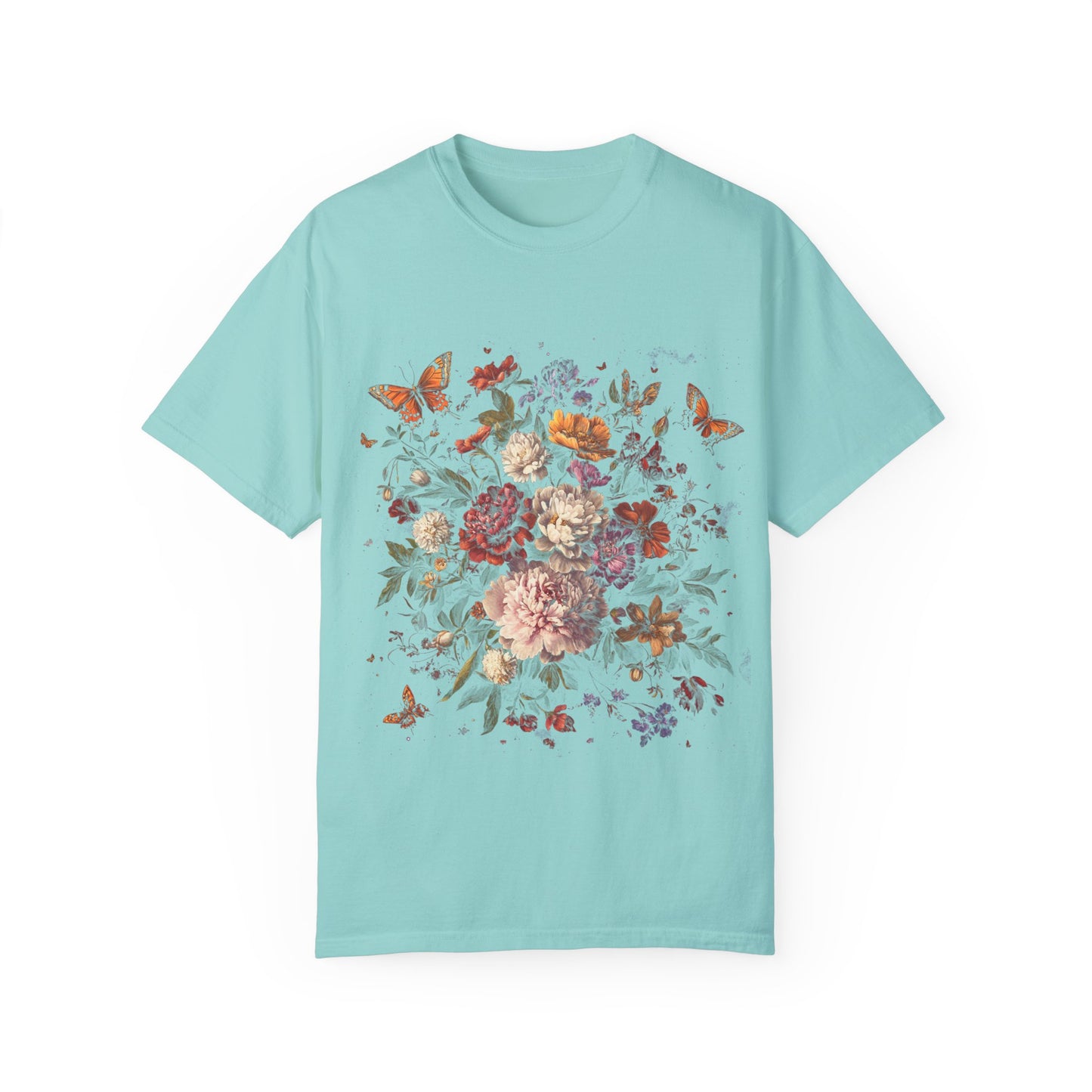 Butterfly and flower tee