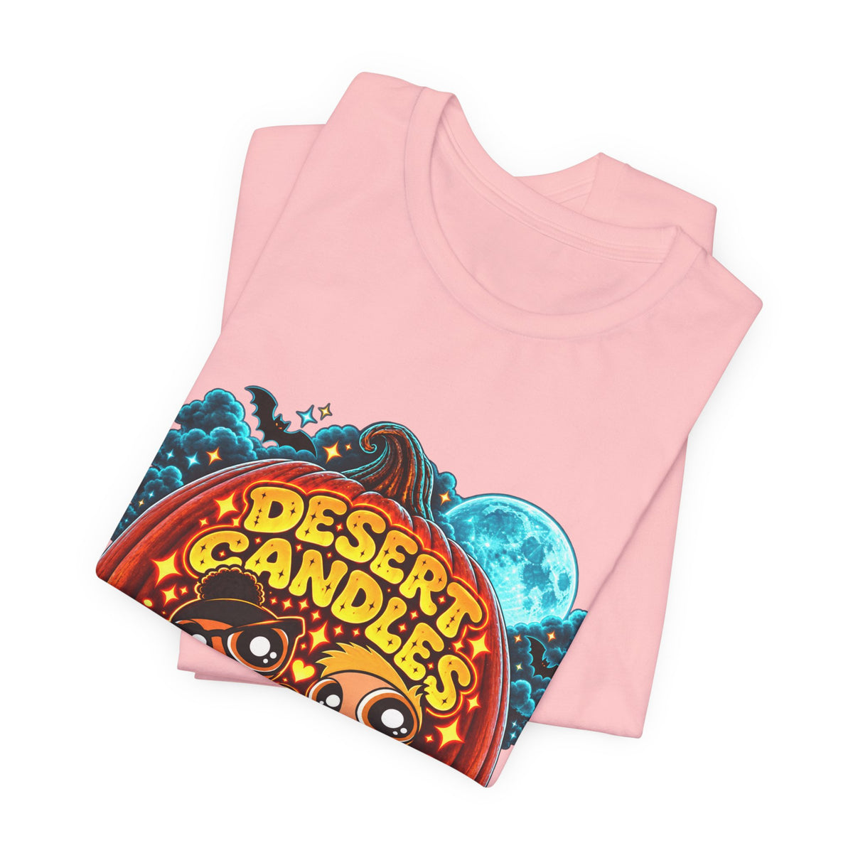 Desert Candles & Goods Tee — Cute Halloween Pumpkin Shop Graphic T-Shirt