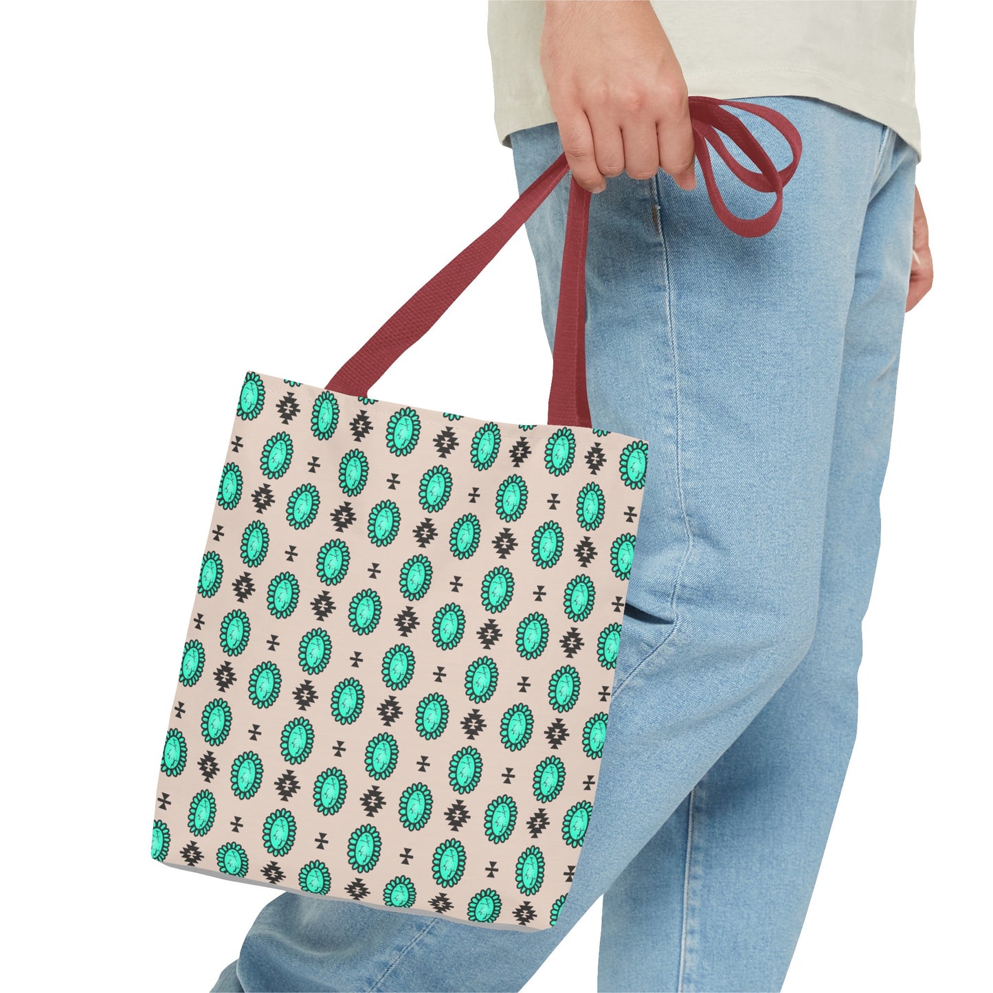 Turquoise Me Down Tote Bag