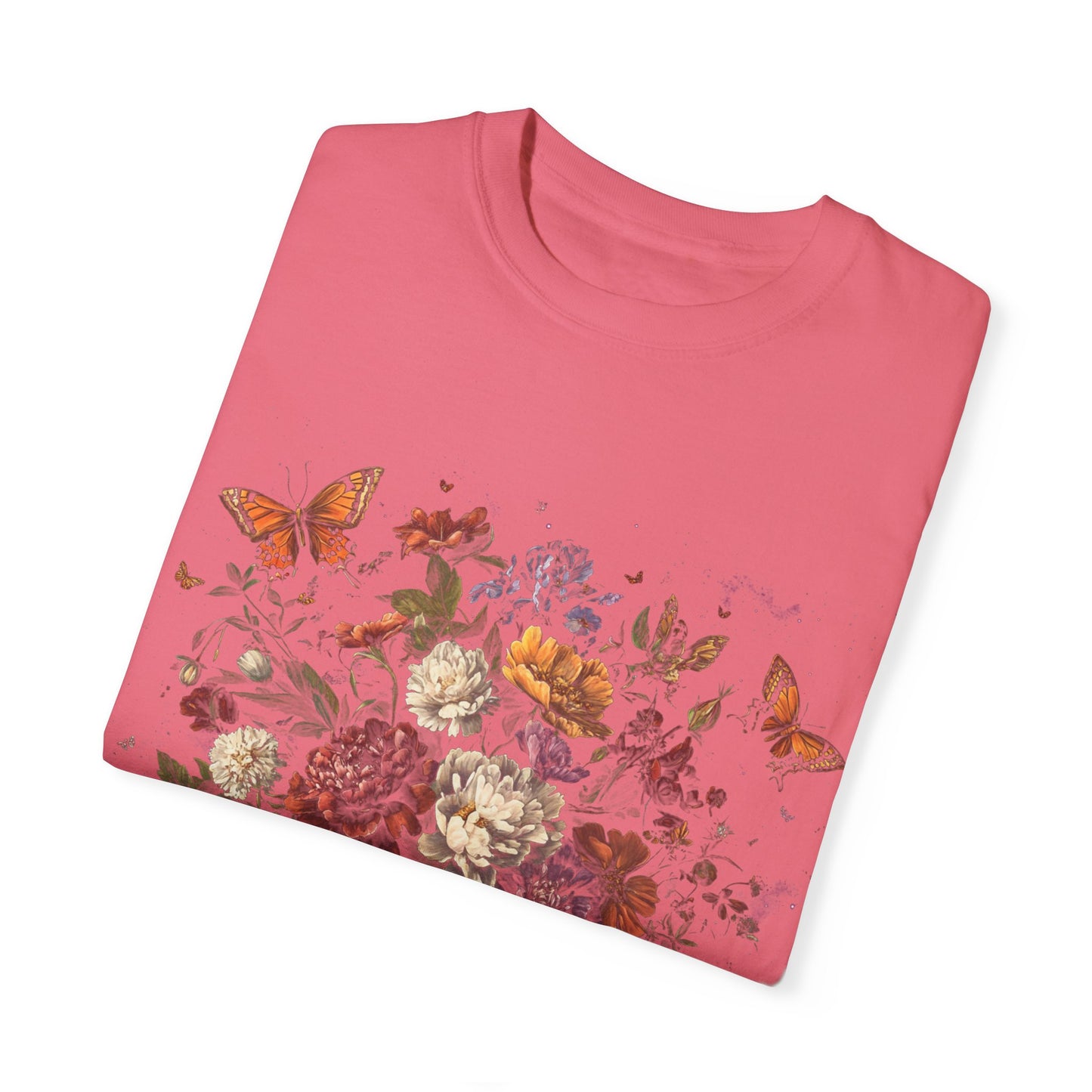 Butterfly and flower tee