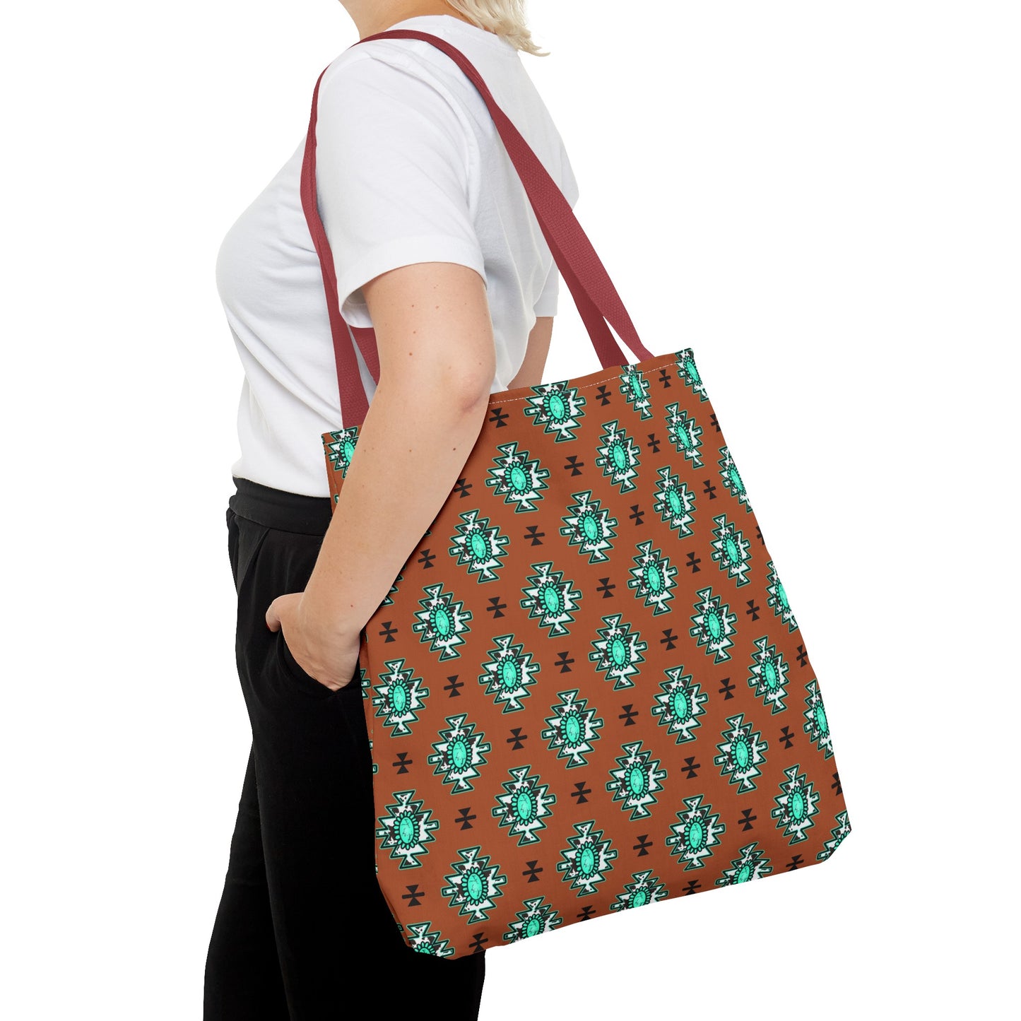 Brownie Turquoise Love Tote Bag