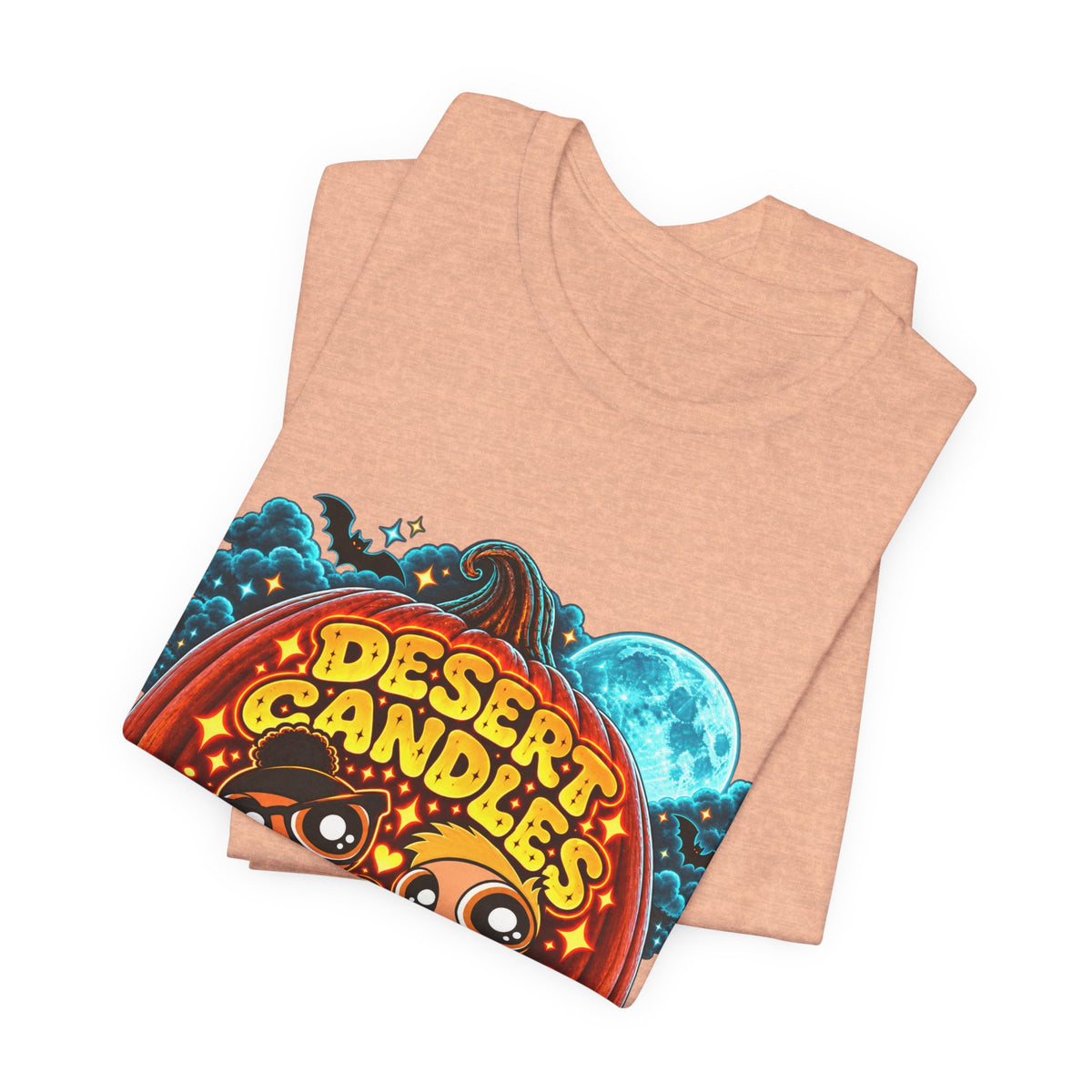 Desert Candles & Goods Tee — Cute Halloween Pumpkin Shop Graphic T-Shirt