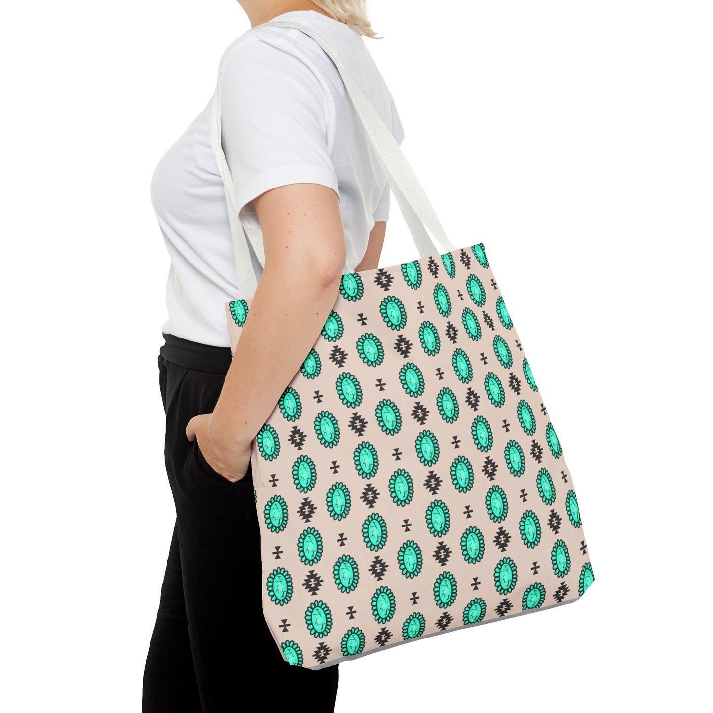 Turquoise Me Down Tote Bag