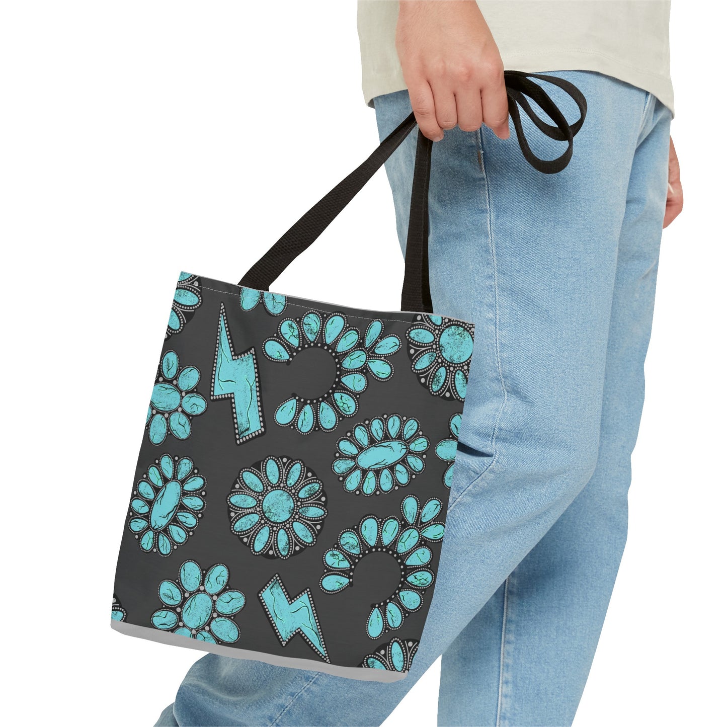 Turquoise Junkie Tote Bag