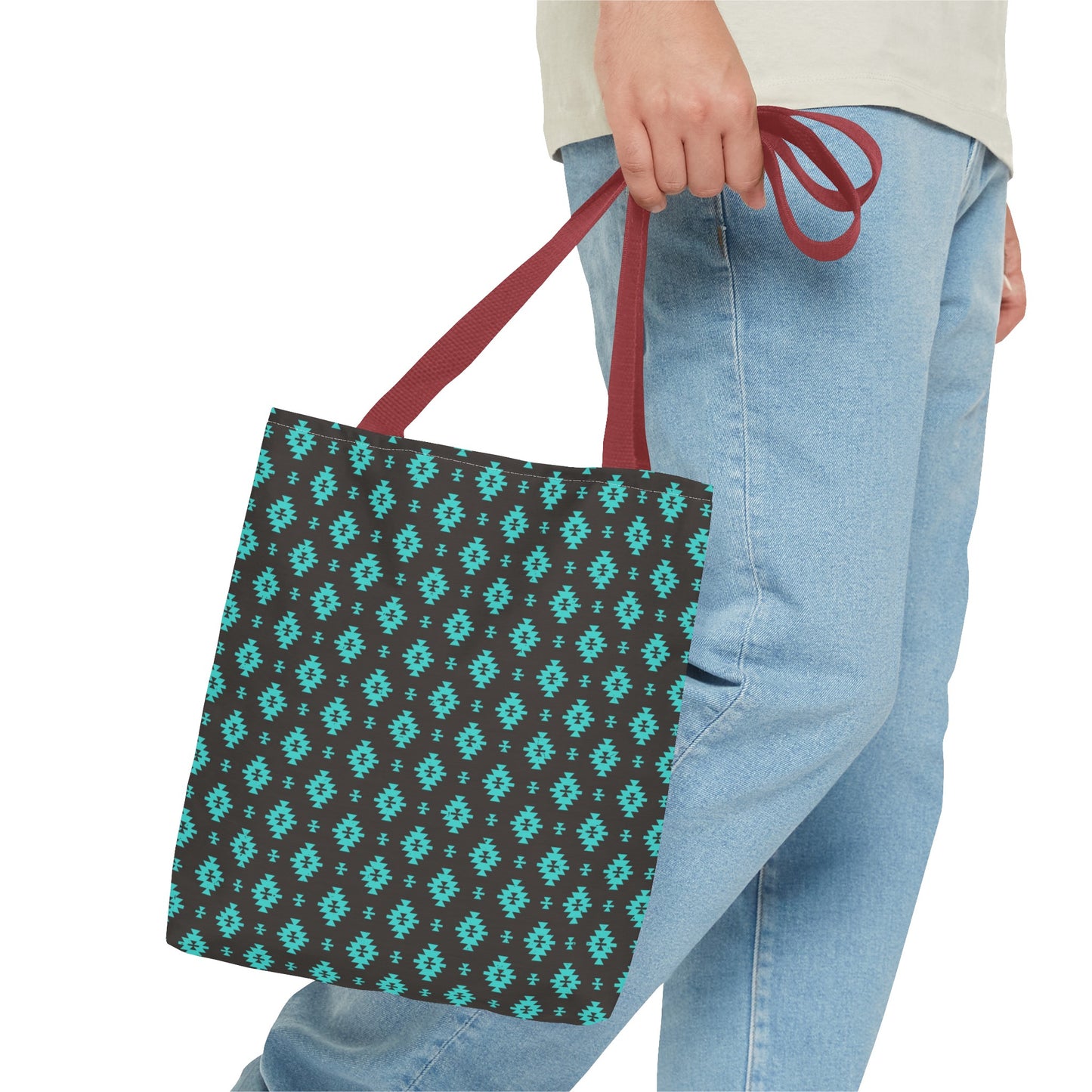 Turquoise Design Tote Bag