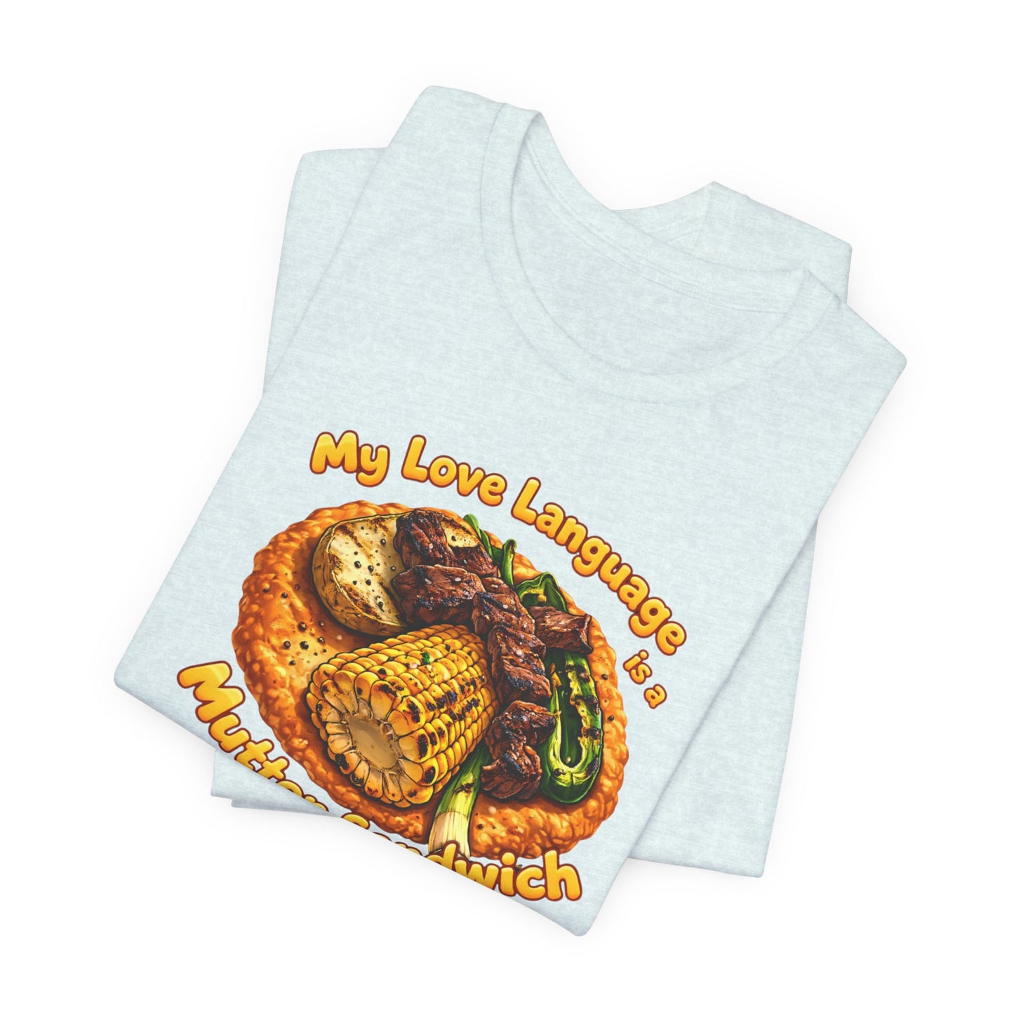 BELLA CANVAS-Turquoise Love Heart T-Shirt — "My Love Language is Turquoise" Graphic Tee