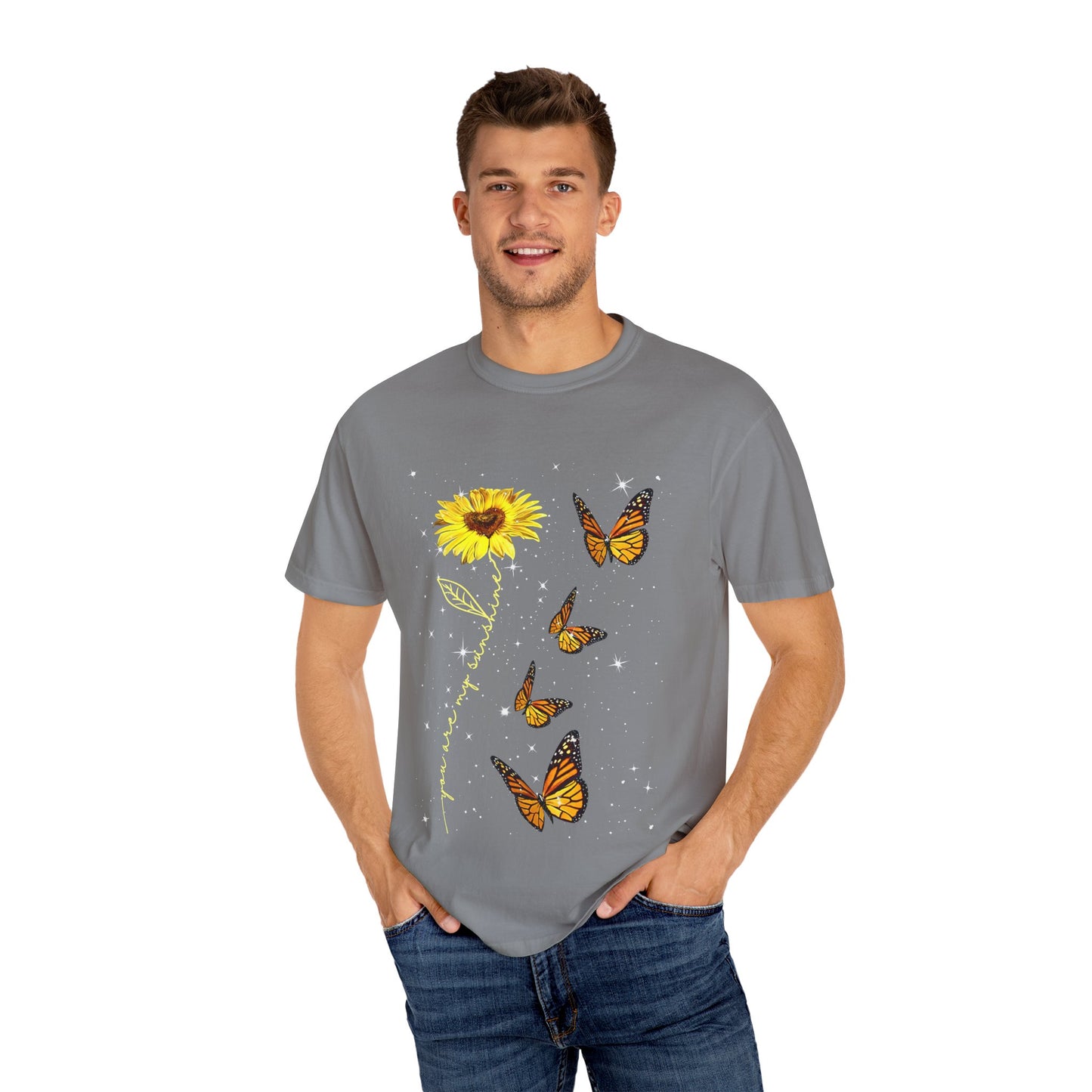 Sunflower and butterflies Tee