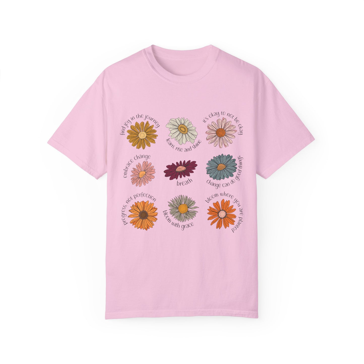 Unisex Garment-Dyed T-shirt DCG Flower