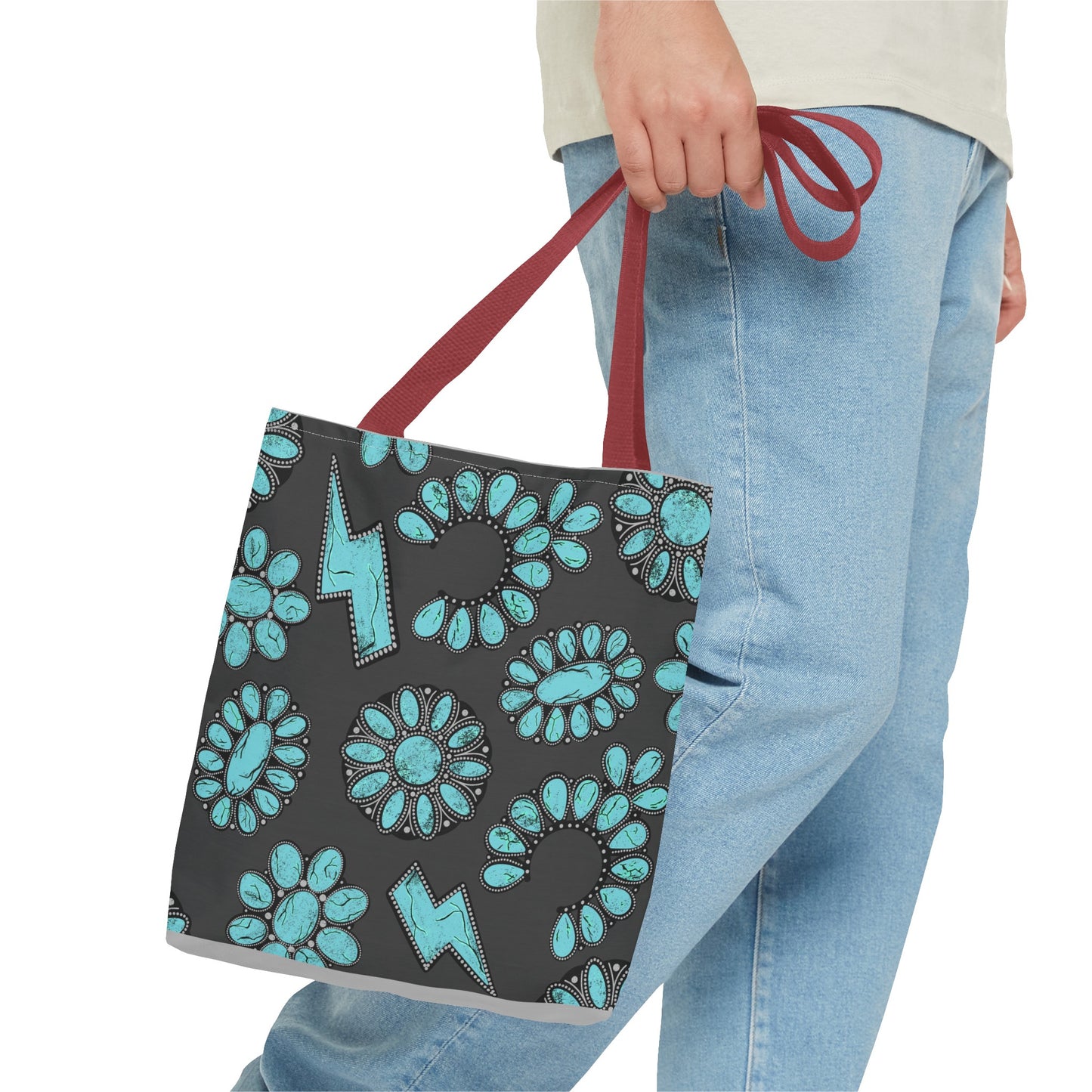 Turquoise Junkie Tote Bag