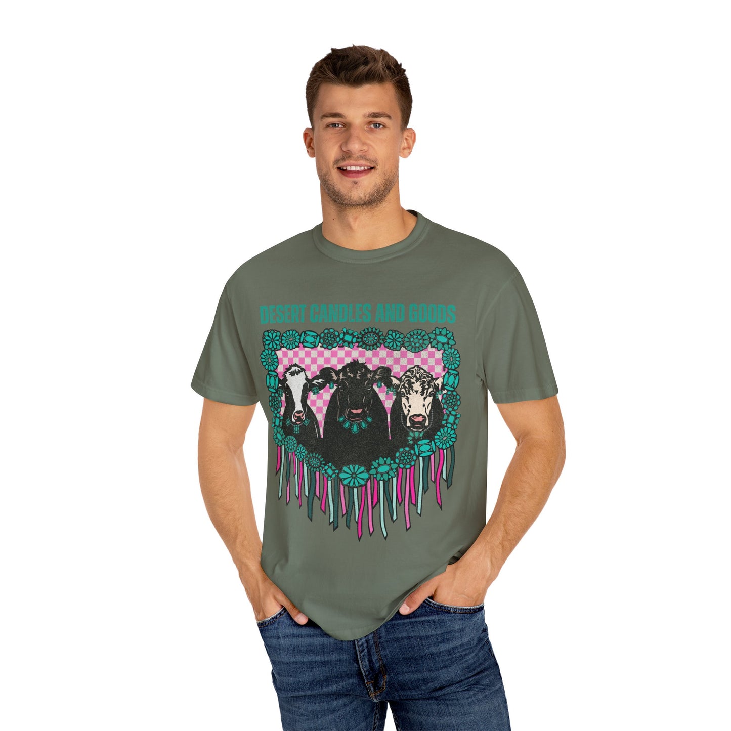 Cow Unisex Garment-Dyed T-shirt