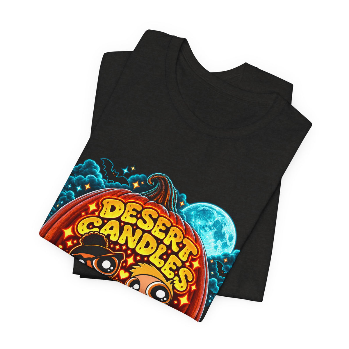 Desert Candles & Goods Tee — Cute Halloween Pumpkin Shop Graphic T-Shirt