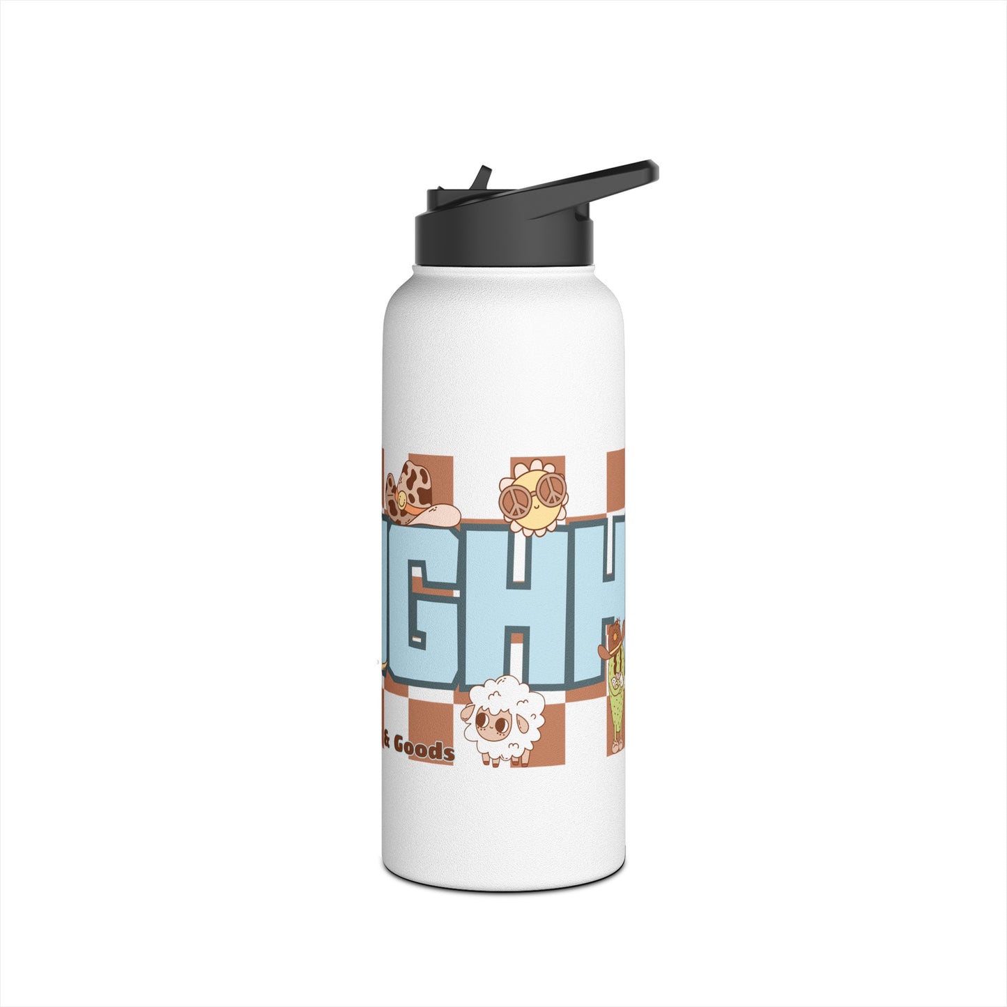 NEEOOUGGHH Stainless Steel Water Bottle, Standard Lid