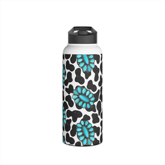 Turquoise love Stainless Steel Water Bottle