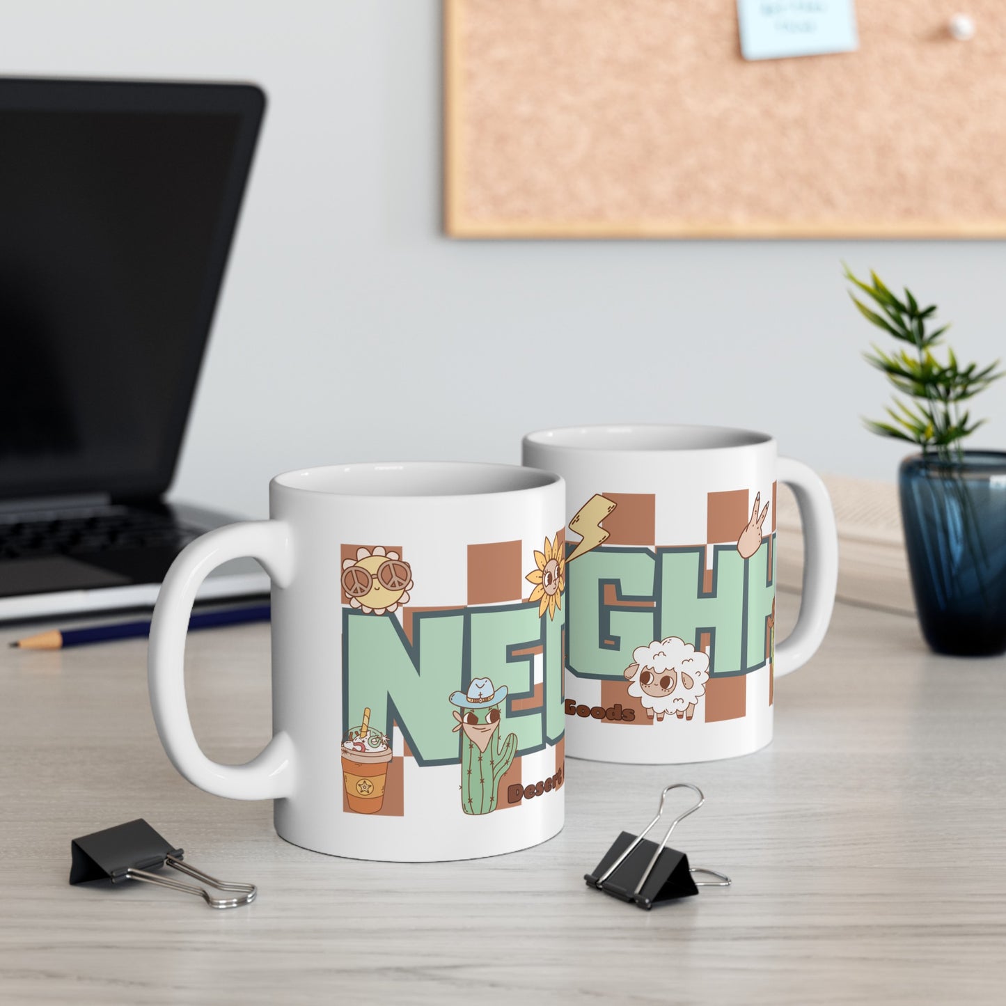 NEEOOUUGHHH Ceramic Mug, 11oz