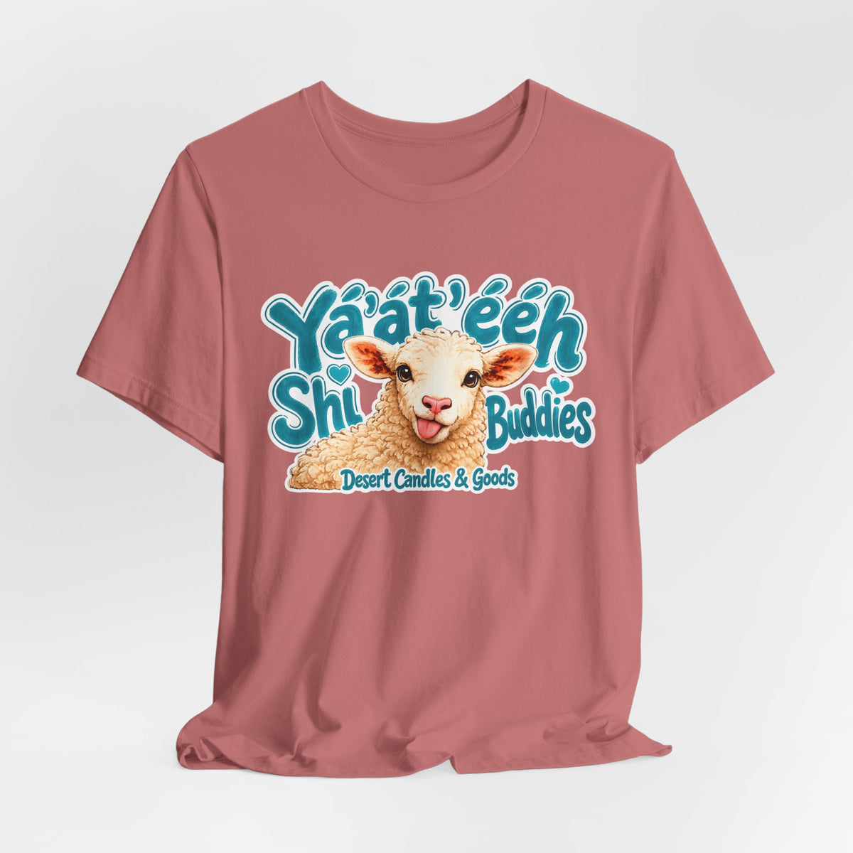 Ya'at'éeh Shi Buddies Tee — Cute Desert Lamb Graphic T-Shirt