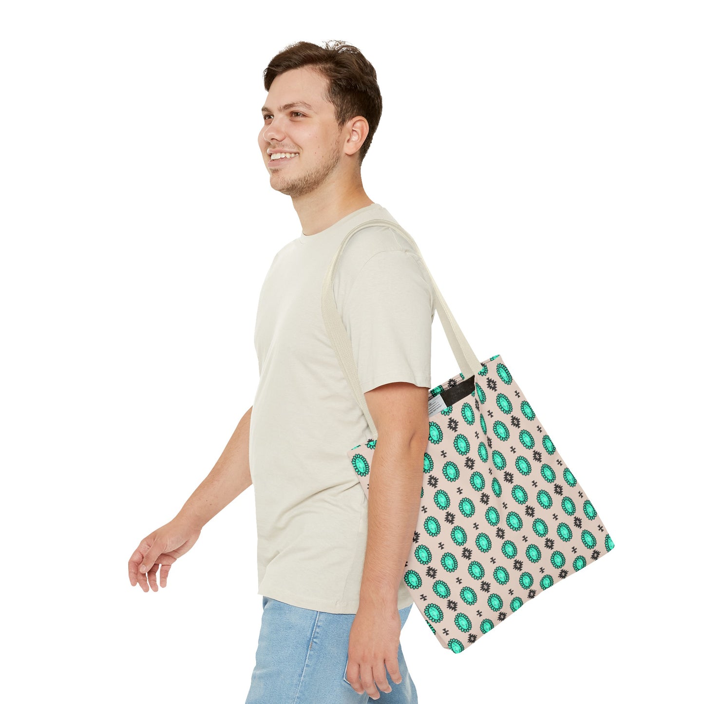 Turquoise Me Down Tote Bag