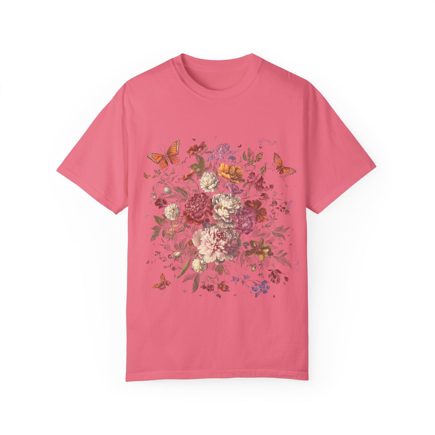 Butterfly and flower tee