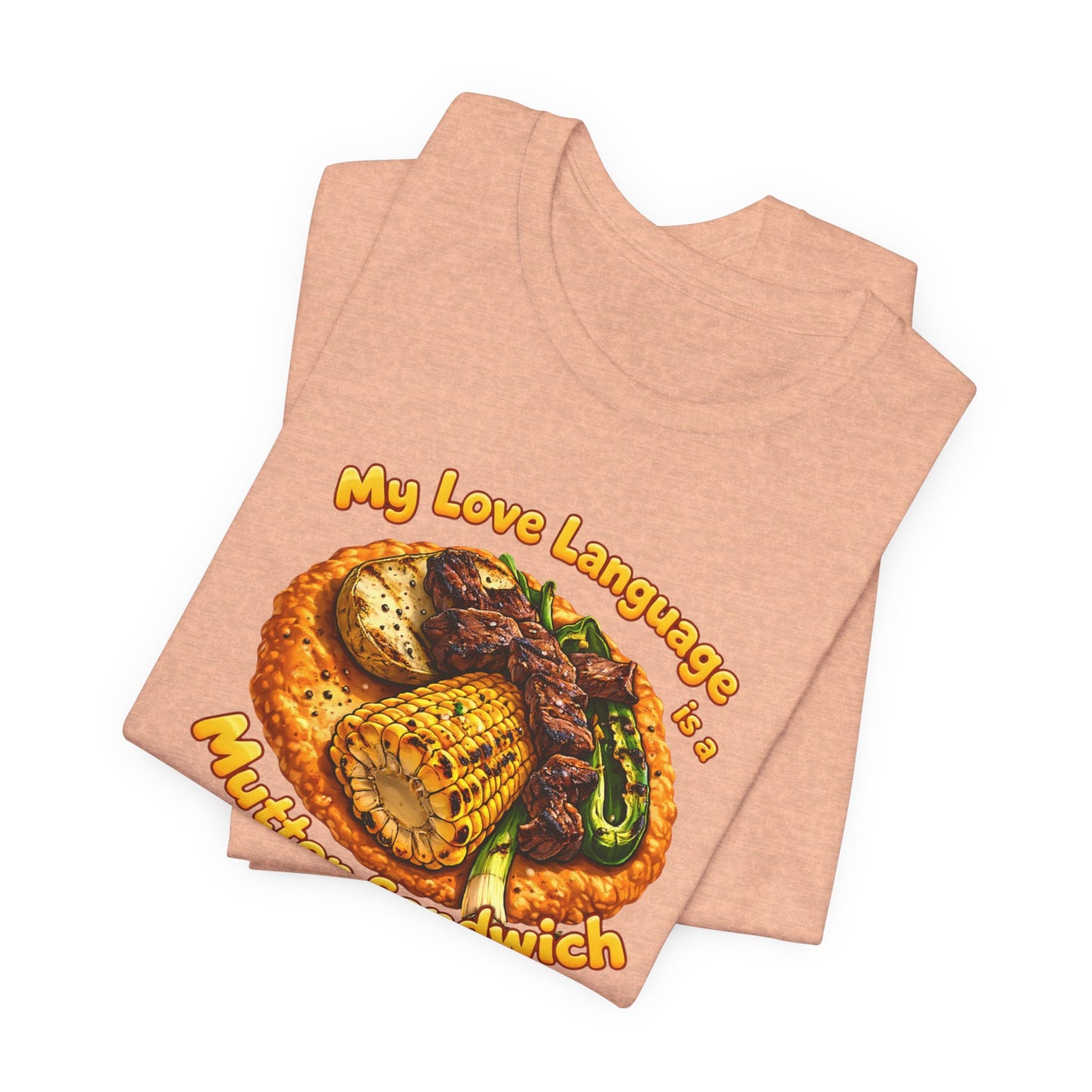 BELLA CANVAS-Turquoise Love Heart T-Shirt — "My Love Language is Turquoise" Graphic Tee