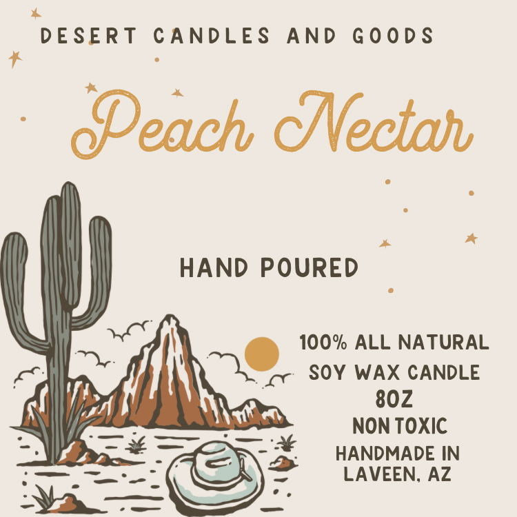 Peach Nectar 8oz Candle