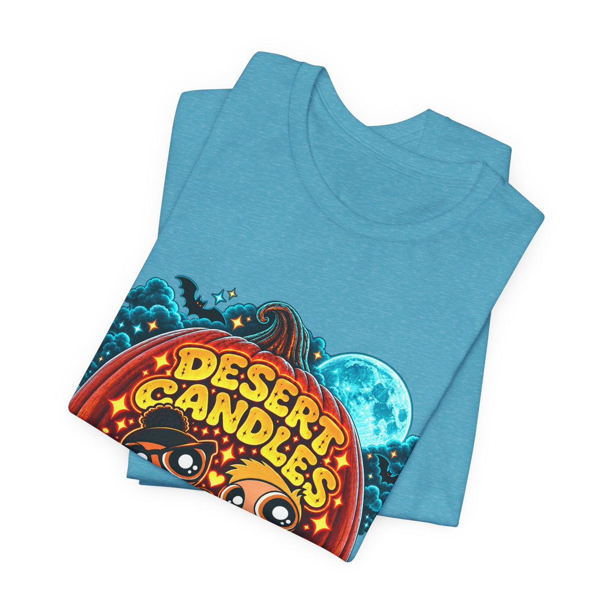 Desert Candles & Goods Tee — Cute Halloween Pumpkin Shop Graphic T-Shirt