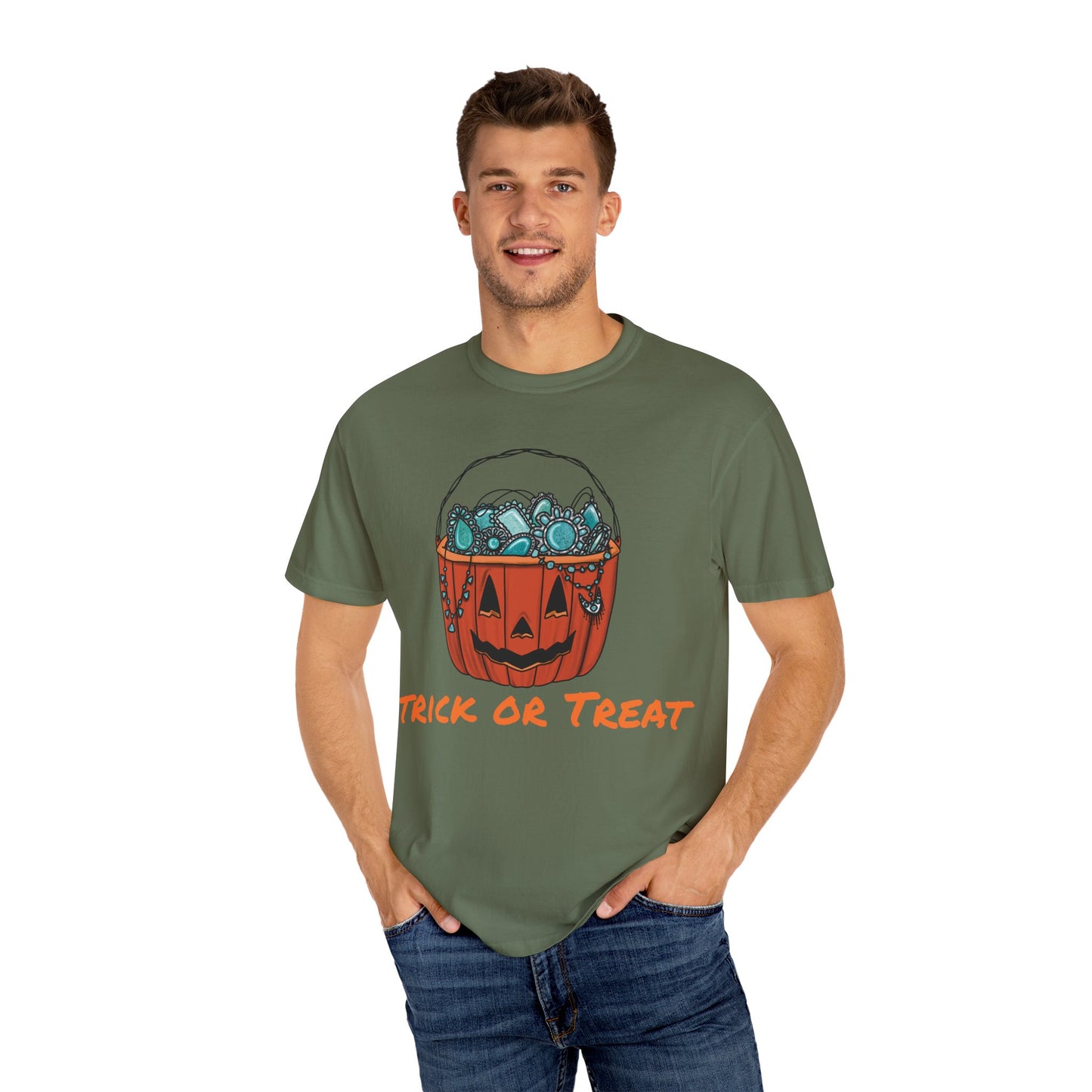 Unisex Garment-Dyed T-shirt Pumpkin