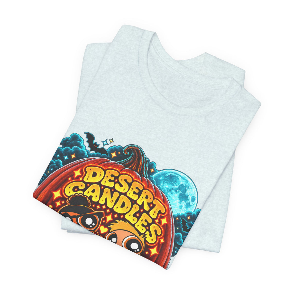 Desert Candles & Goods Tee — Cute Halloween Pumpkin Shop Graphic T-Shirt