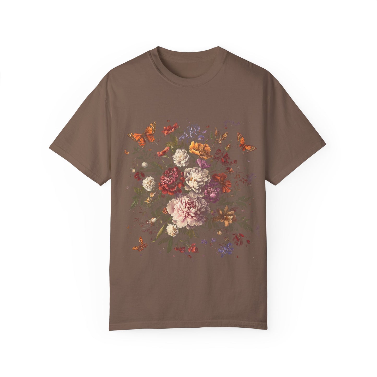 Butterfly and flower tee