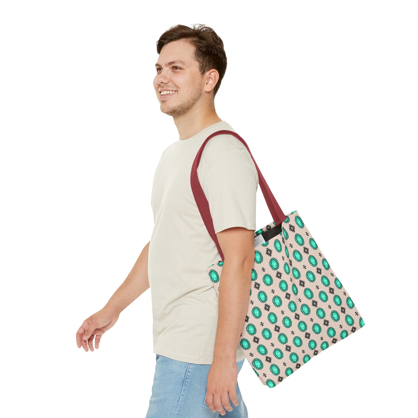 Turquoise Me Down Tote Bag