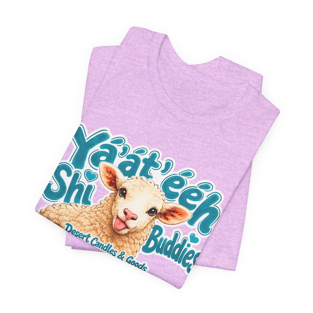 Ya'at'éeh Shi Buddies Tee — Cute Desert Lamb Graphic T-Shirt
