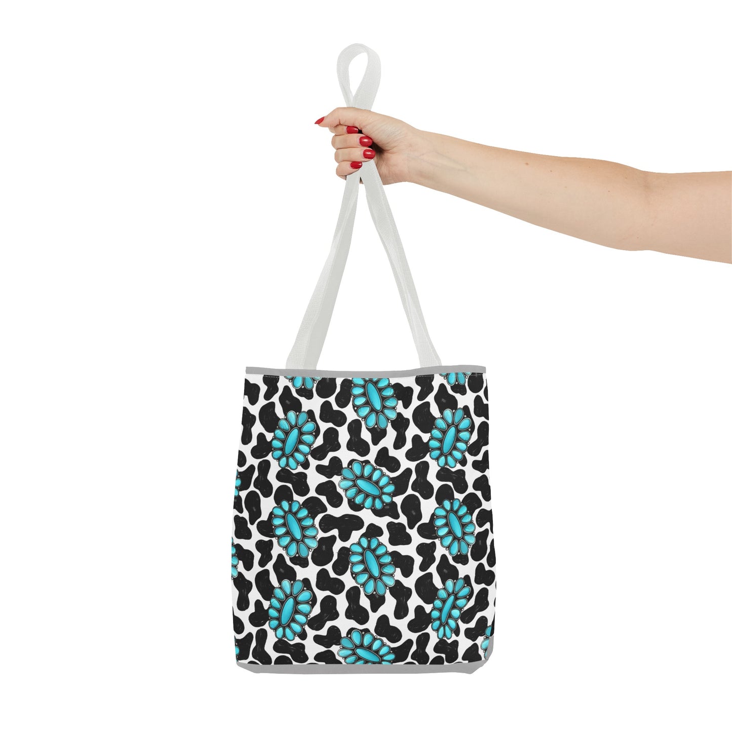 Turquoise Love Tote Bag