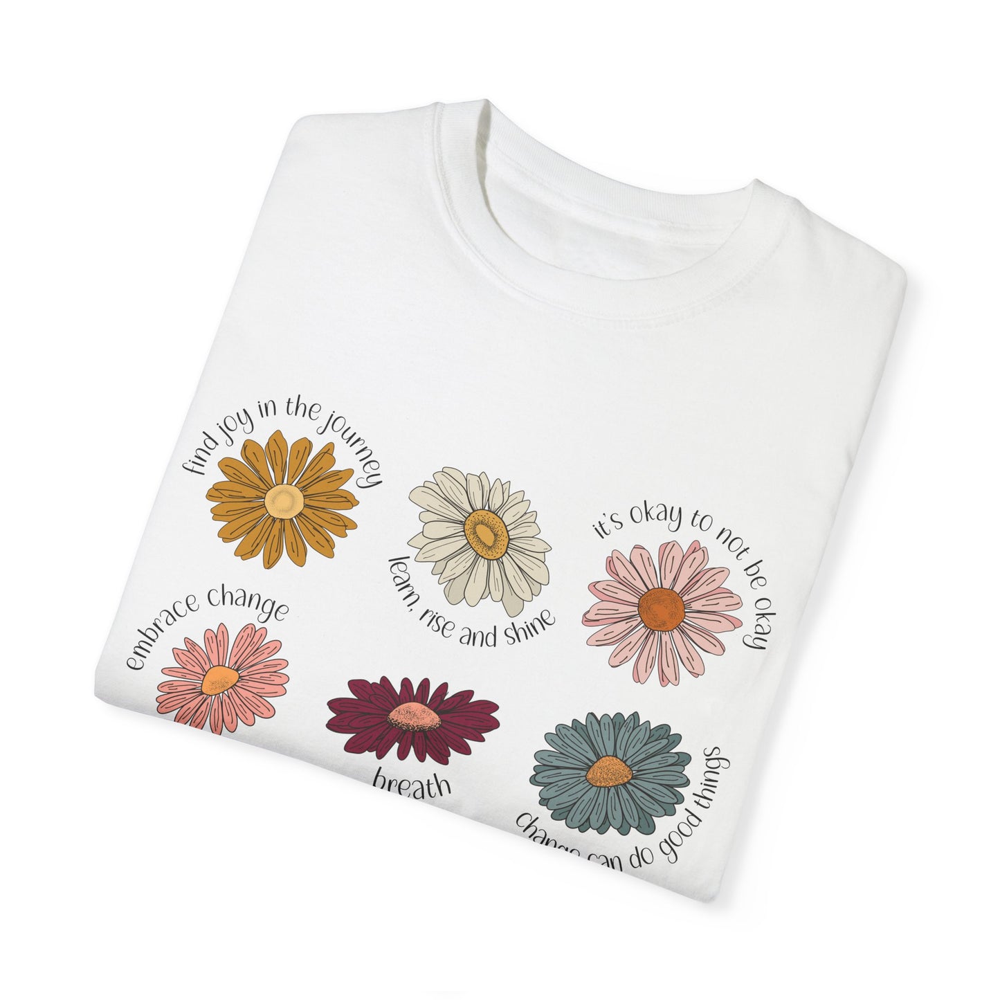 Unisex Garment-Dyed T-shirt DCG Flower