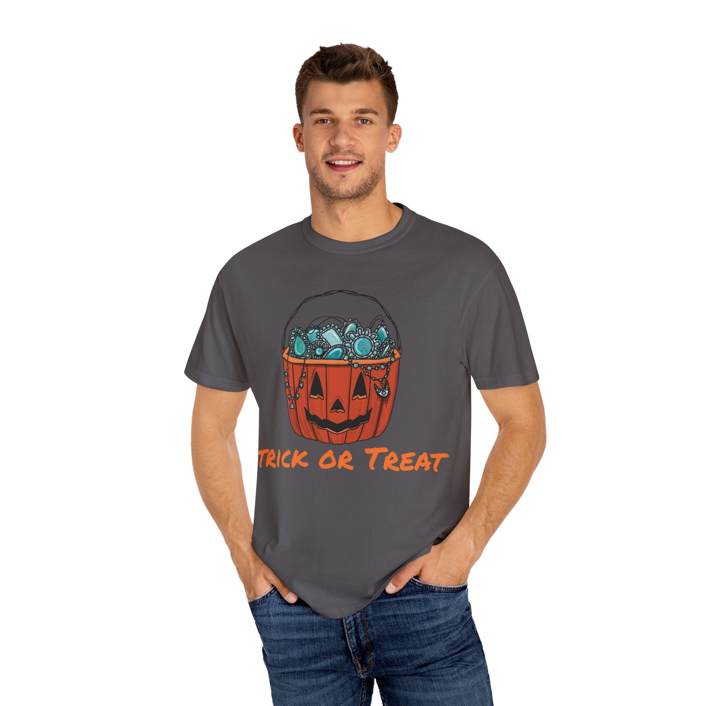 Unisex Garment-Dyed T-shirt Pumpkin