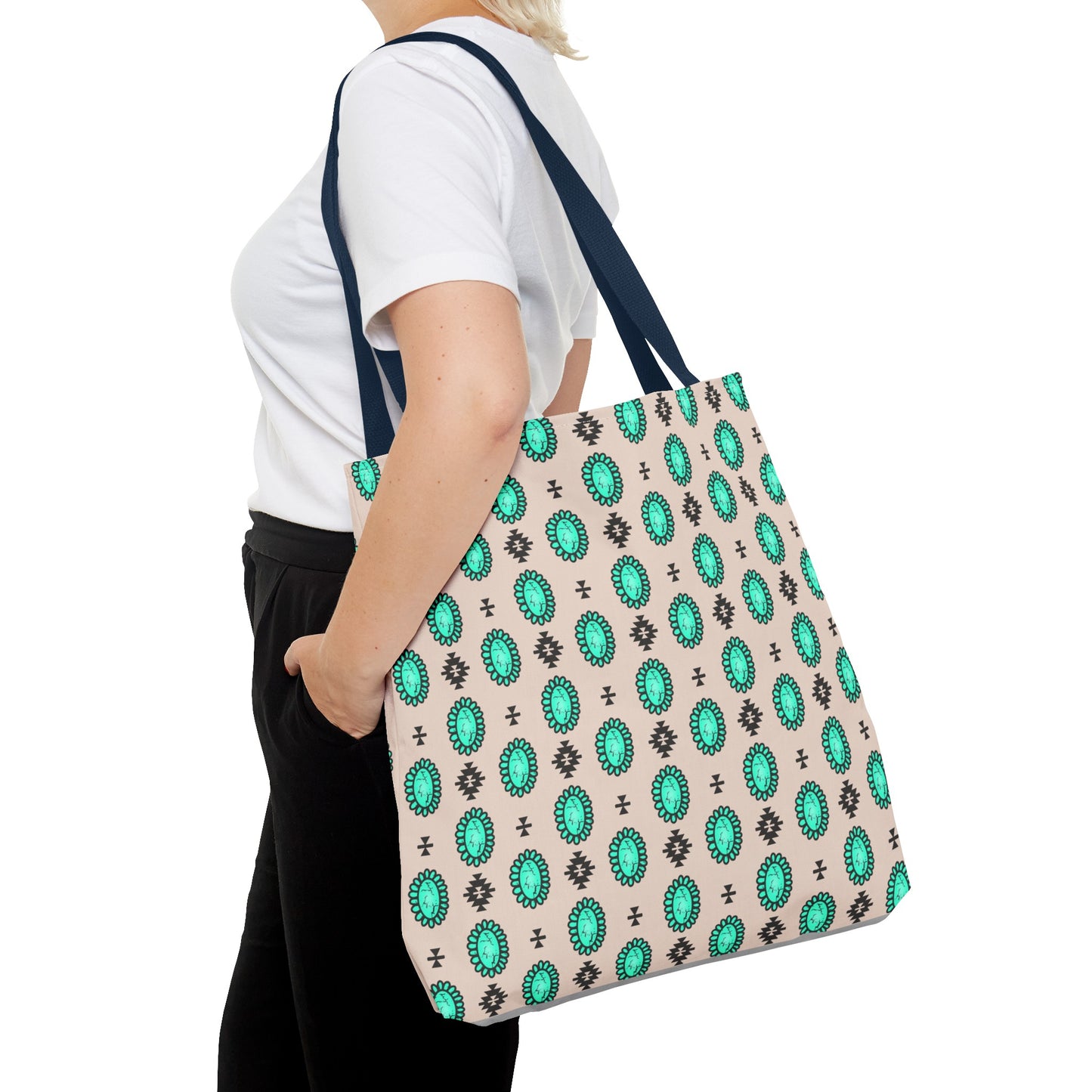 Turquoise Me Down Tote Bag