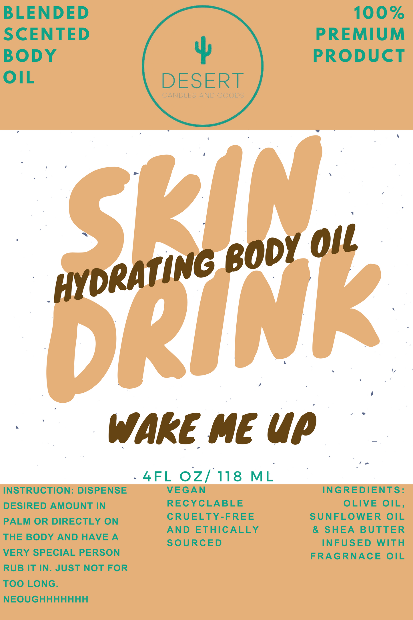 4oz Skin Drink Body Oil