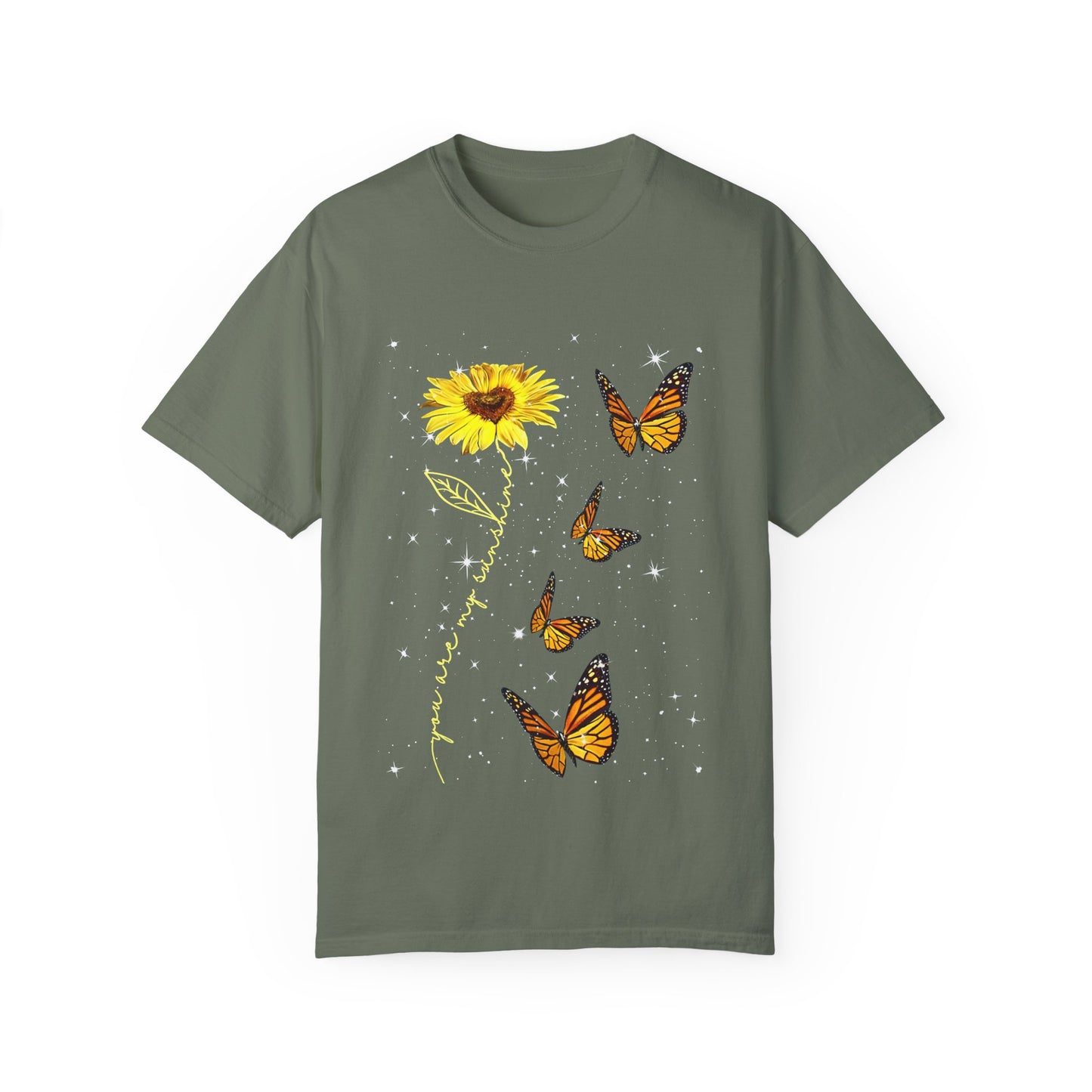 Sunflower and butterflies Tee