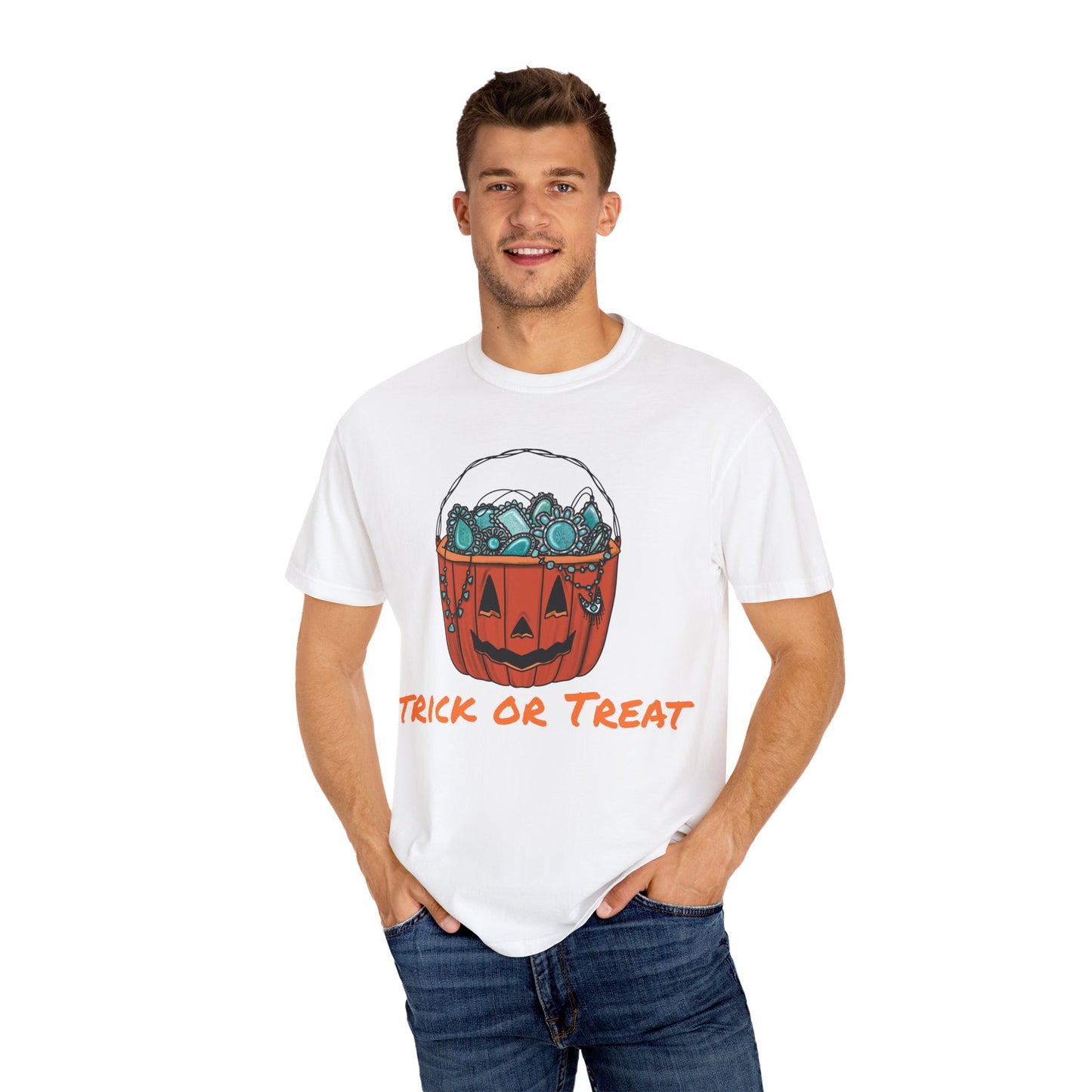 Unisex Garment-Dyed T-shirt Pumpkin