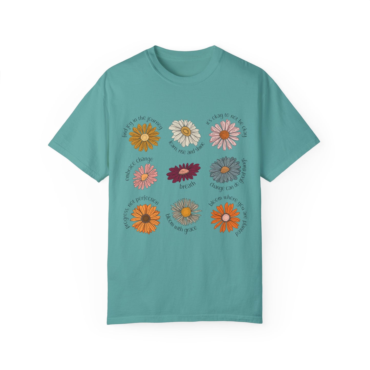 Unisex Garment-Dyed T-shirt DCG Flower