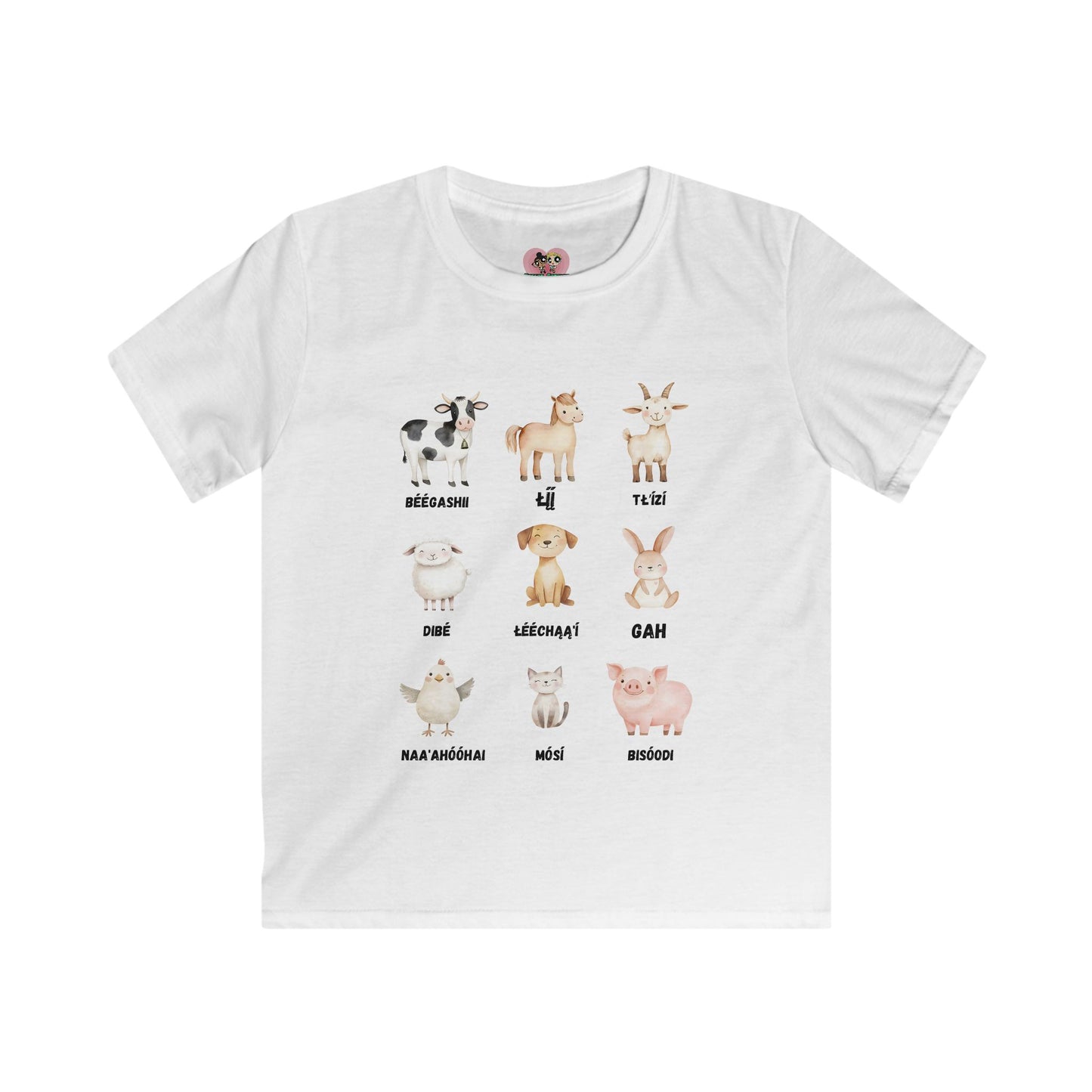 Cute Animal Sounds Kids Tee, Farm Animal Shirt, Playful T-Shirt, Birthday Gift, Cute Graphic Tee