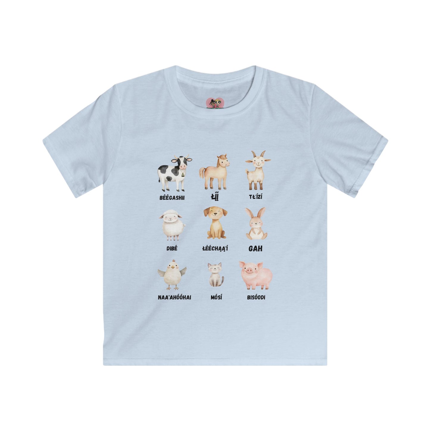Cute Animal Sounds Kids Tee, Farm Animal Shirt, Playful T-Shirt, Birthday Gift, Cute Graphic Tee