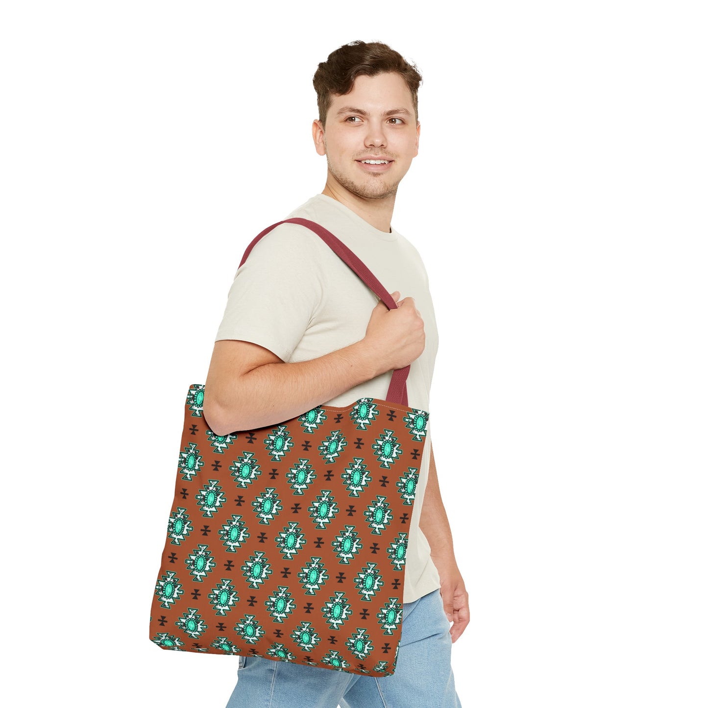 Brownie Turquoise Love Tote Bag