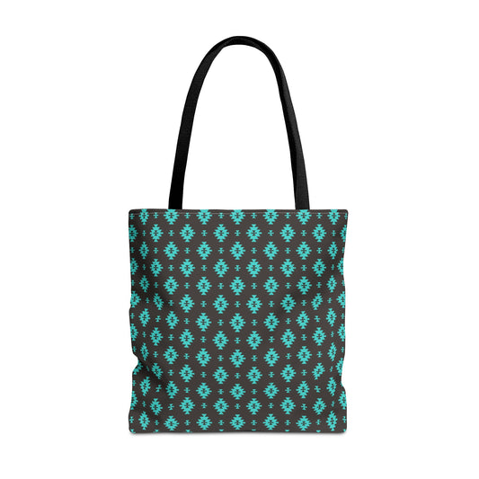 Turquoise Design Tote Bag