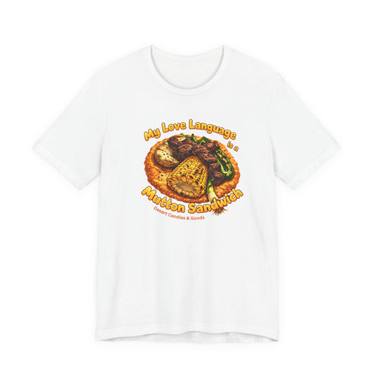 BELLA CANVAS-Turquoise Love Heart T-Shirt — "My Love Language is Turquoise" Graphic Tee