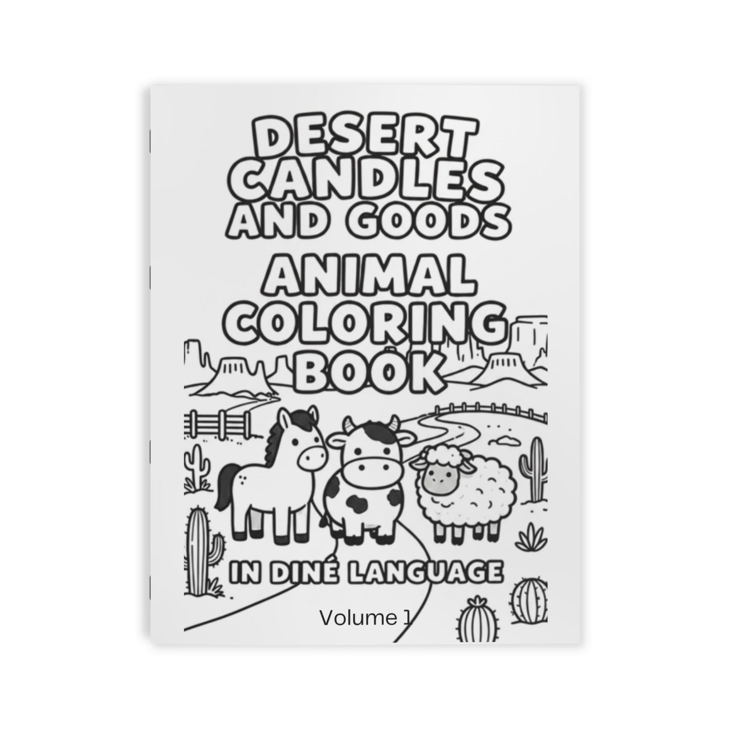 Animals Coloring Book — Diné (Navajo) Language Volume 1
